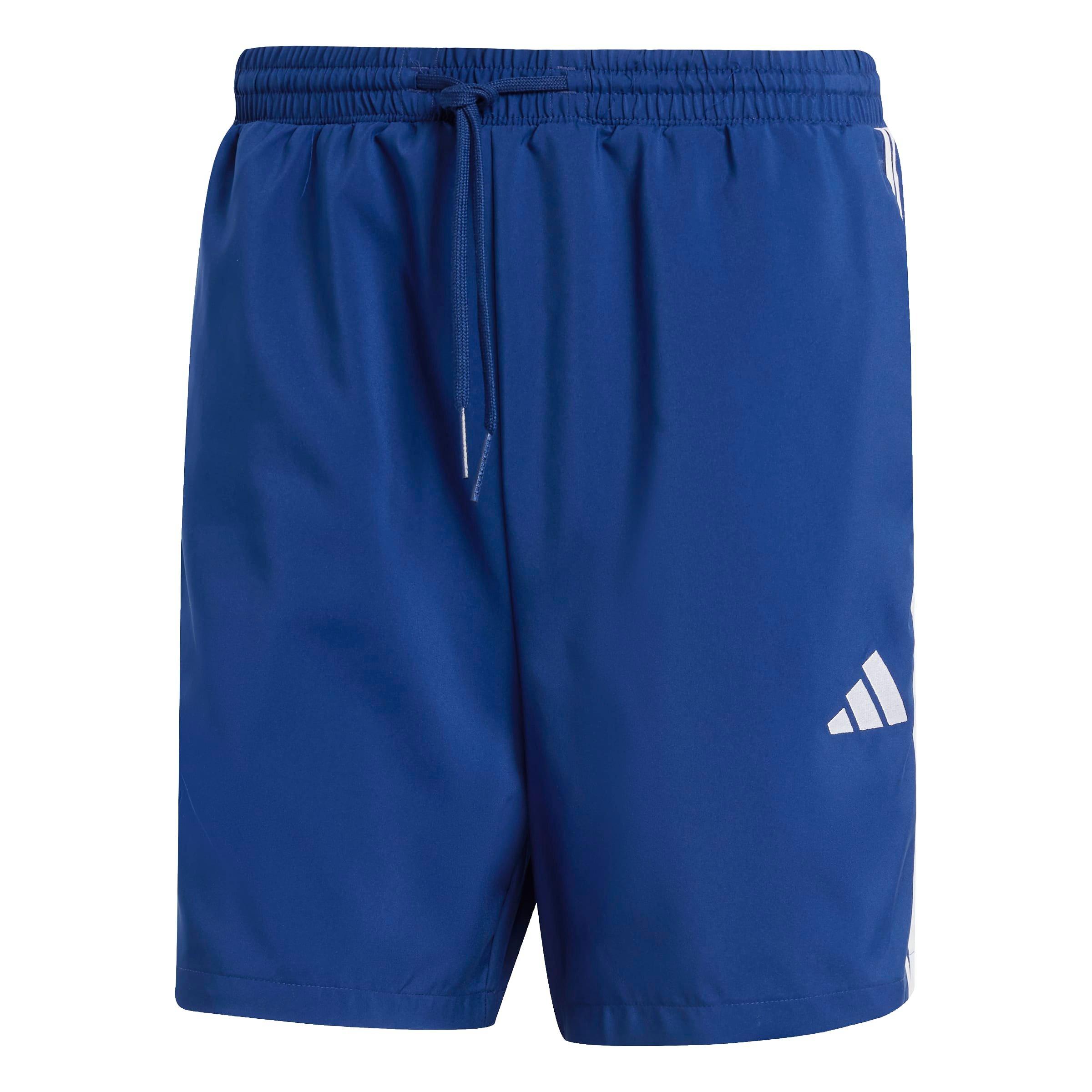 Navy/White - adidas - Essentials 3-Stripes Shorts - 1