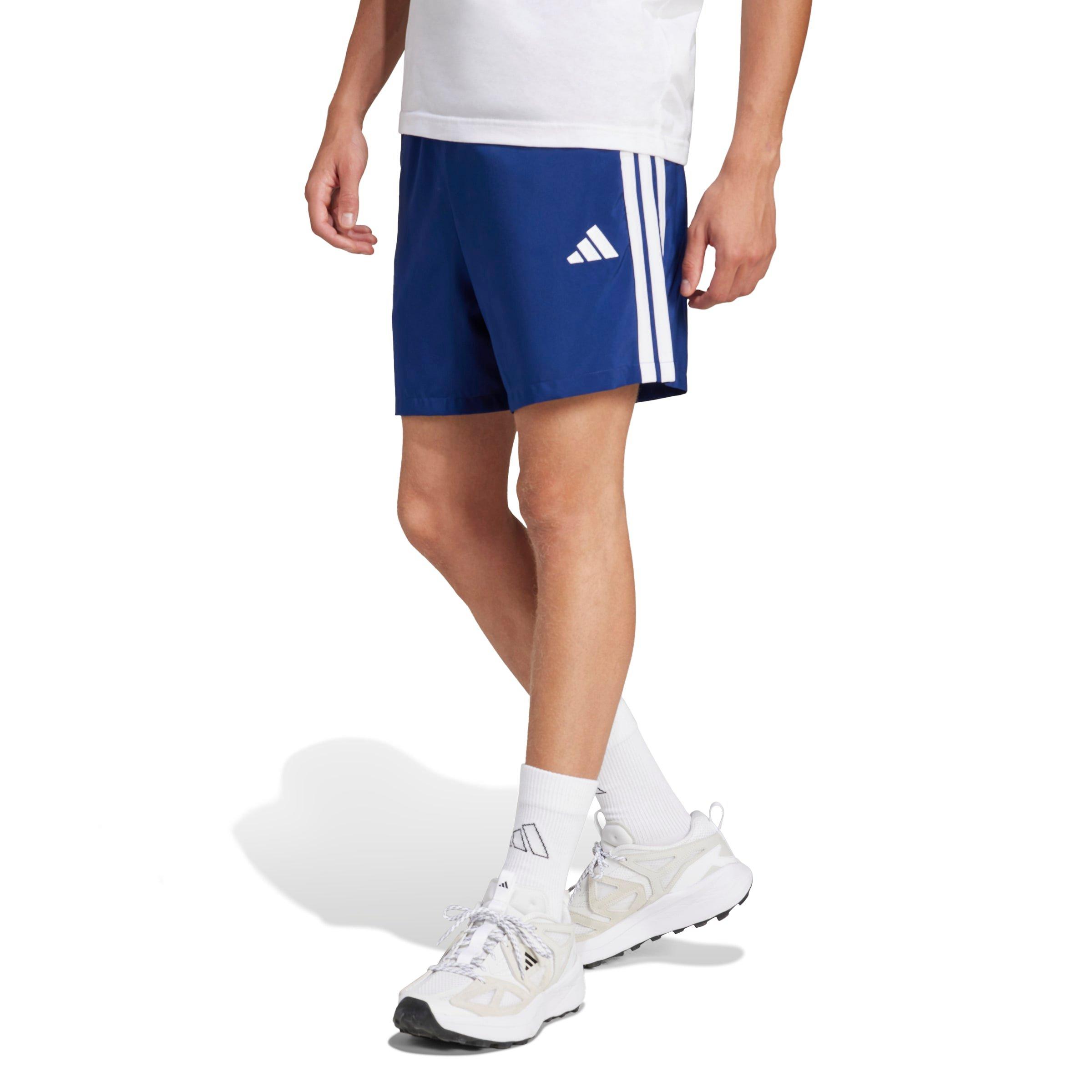 Navy/White - adidas - Essentials 3-Stripes Shorts - 2