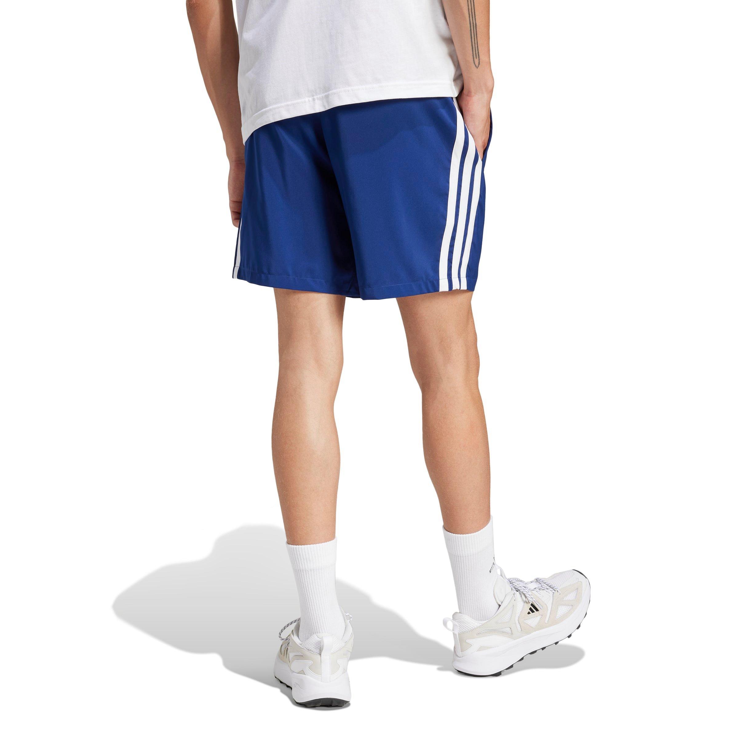 Navy/White - adidas - Essentials 3-Stripes Shorts - 3
