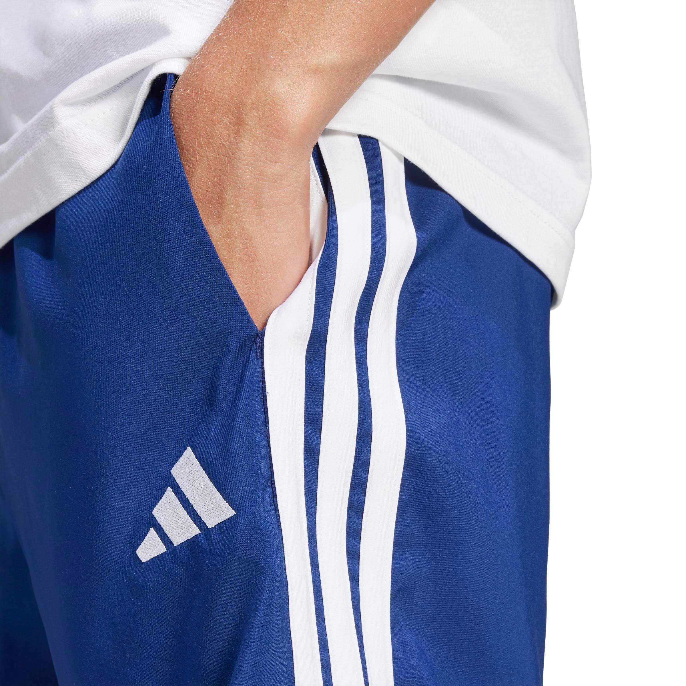 Navy/White - adidas - Essentials 3-Stripes Shorts - 4