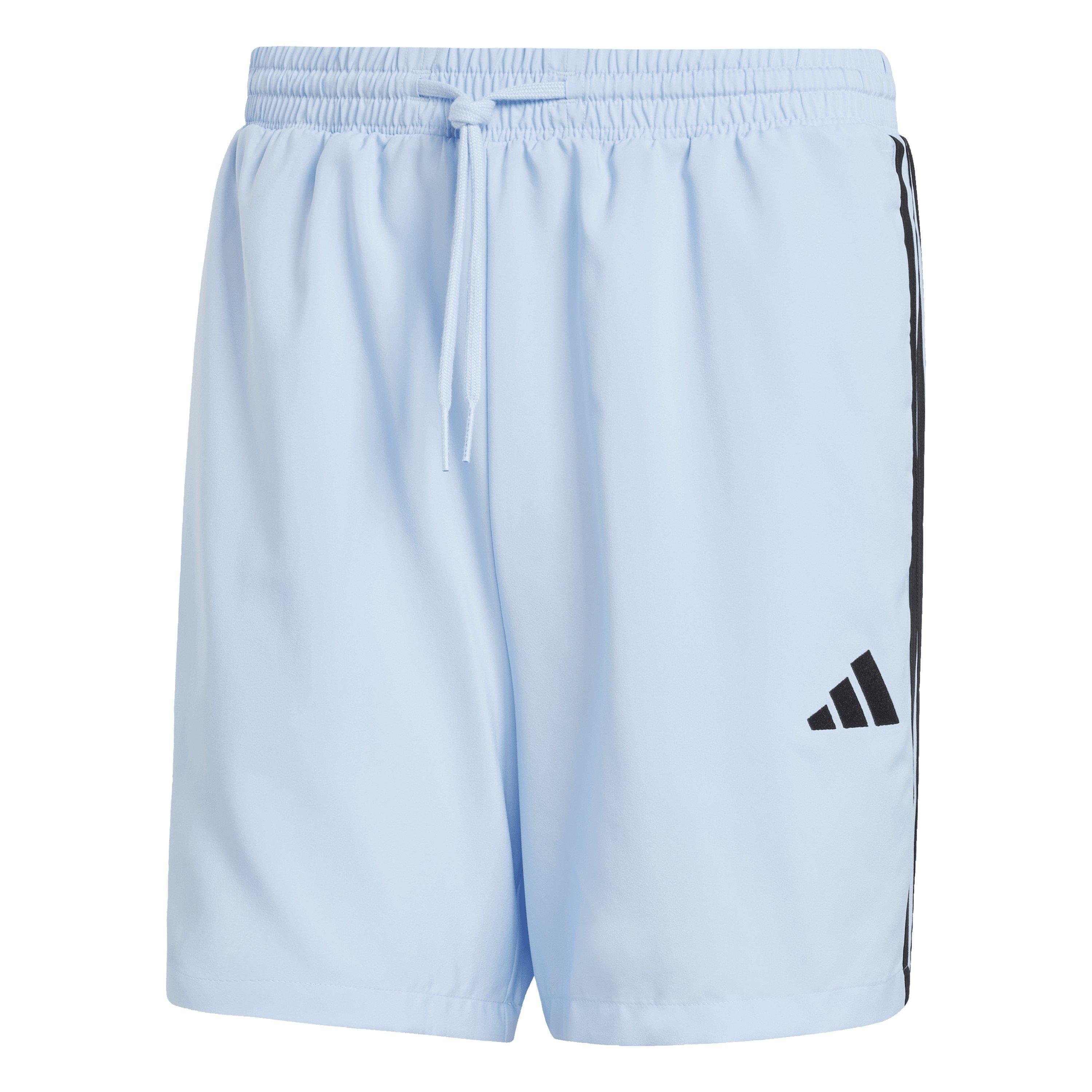 Adidas Men's Essentials 3-Stripes Shorts - Glow Blue - L