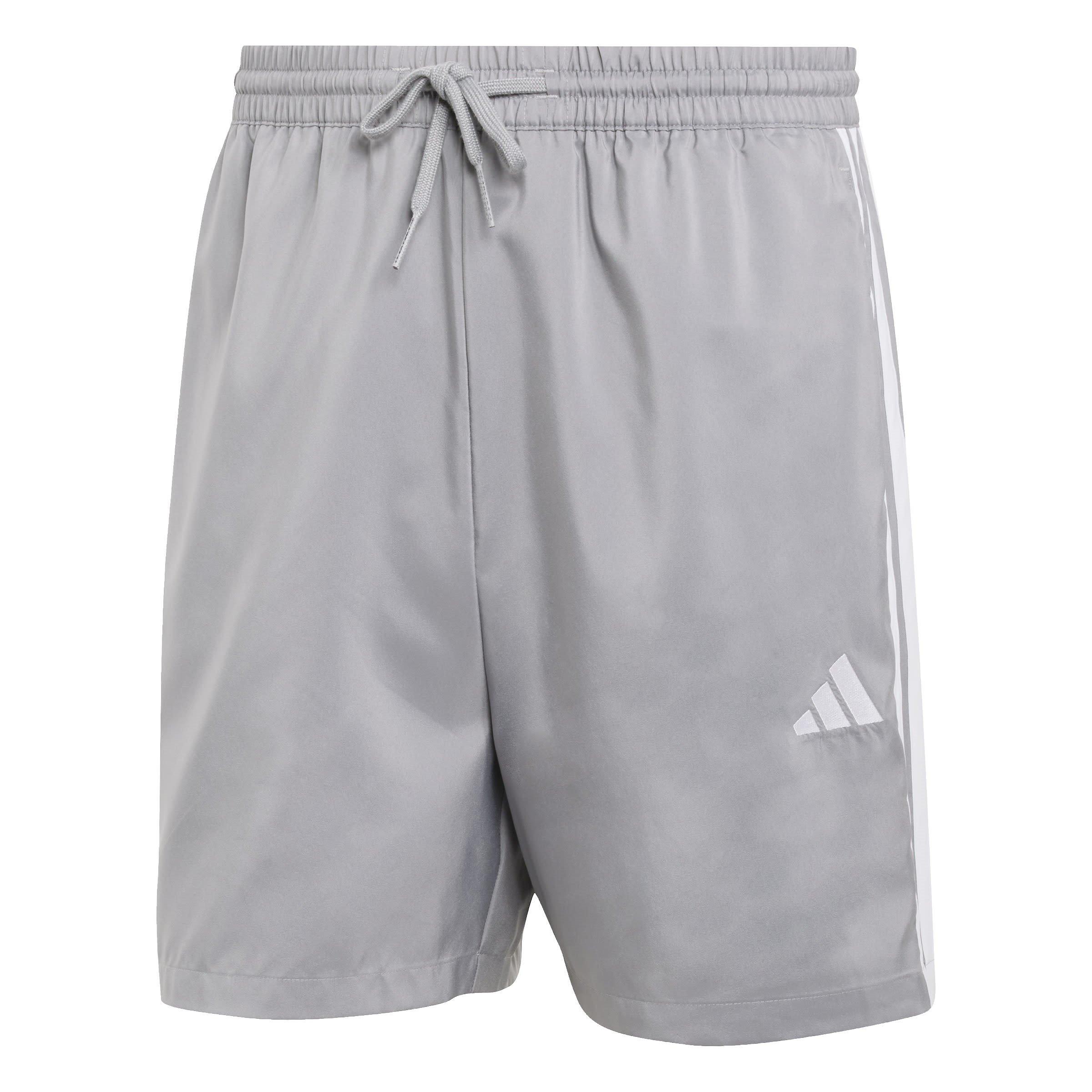 Adidas Men's Essentials 3-Stripes Shorts - Med Grey - M