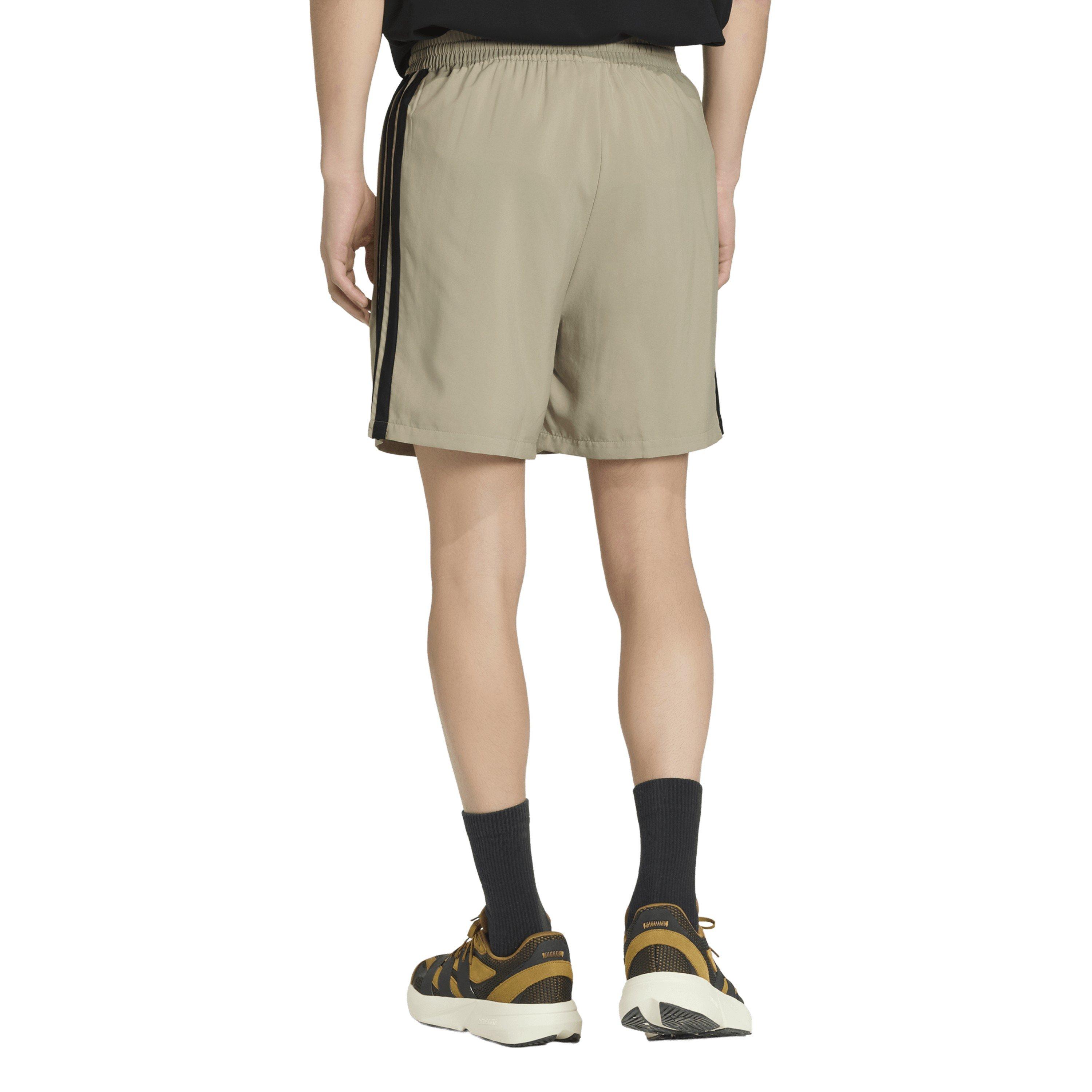 W.Cargo/Black - adidas - Essential 3-Stripes Chelsea Mens Shorts - 3
