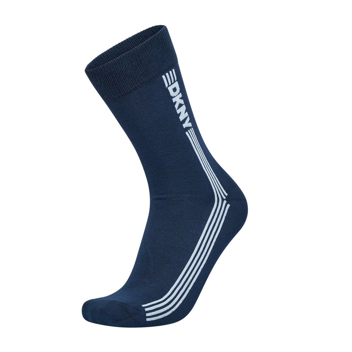 Black/Grey/Navy - DKNY - DKNY Mens 5 pack Socks Gem - 7
