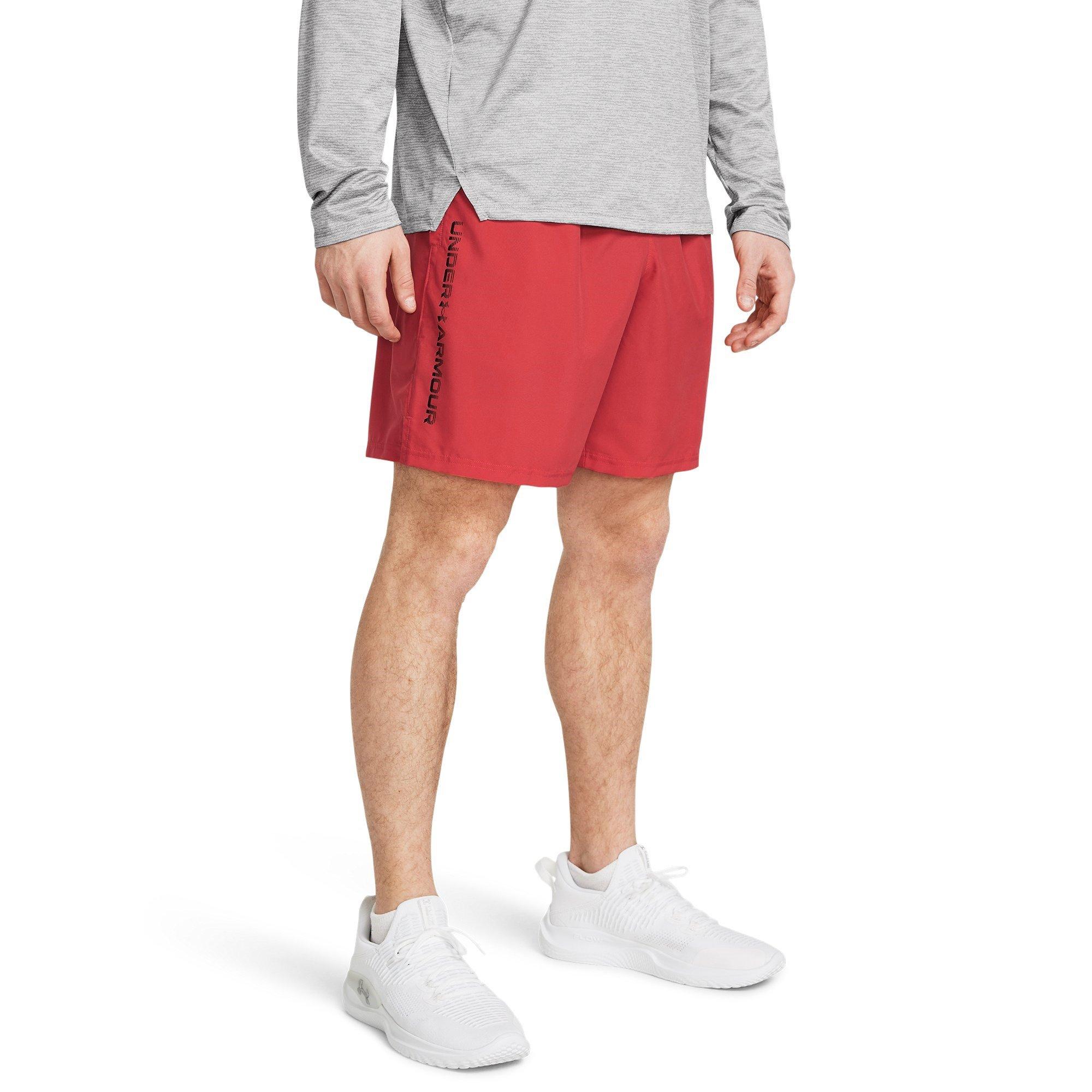 Red/Black - Under Armour - Armour Woven Graphic Shorts Mens - 3
