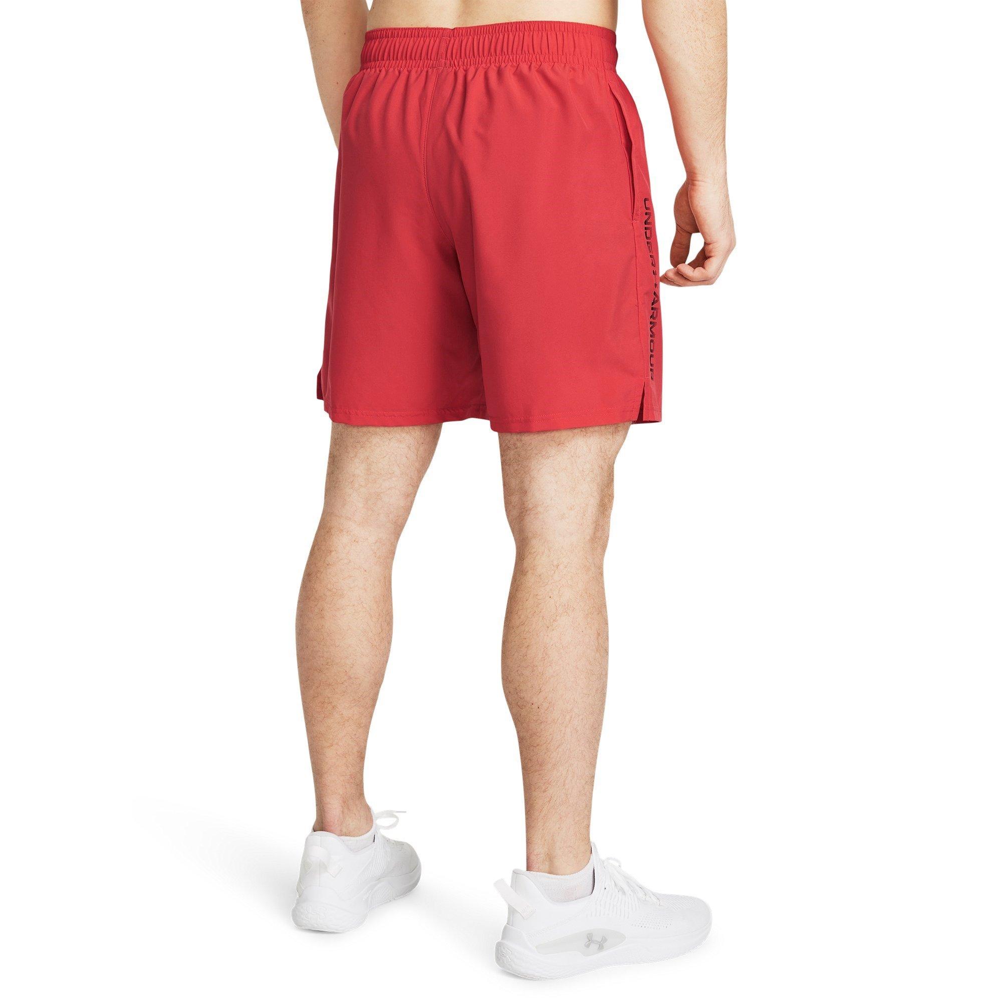 Red/Black - Under Armour - Armour Woven Graphic Shorts Mens - 4