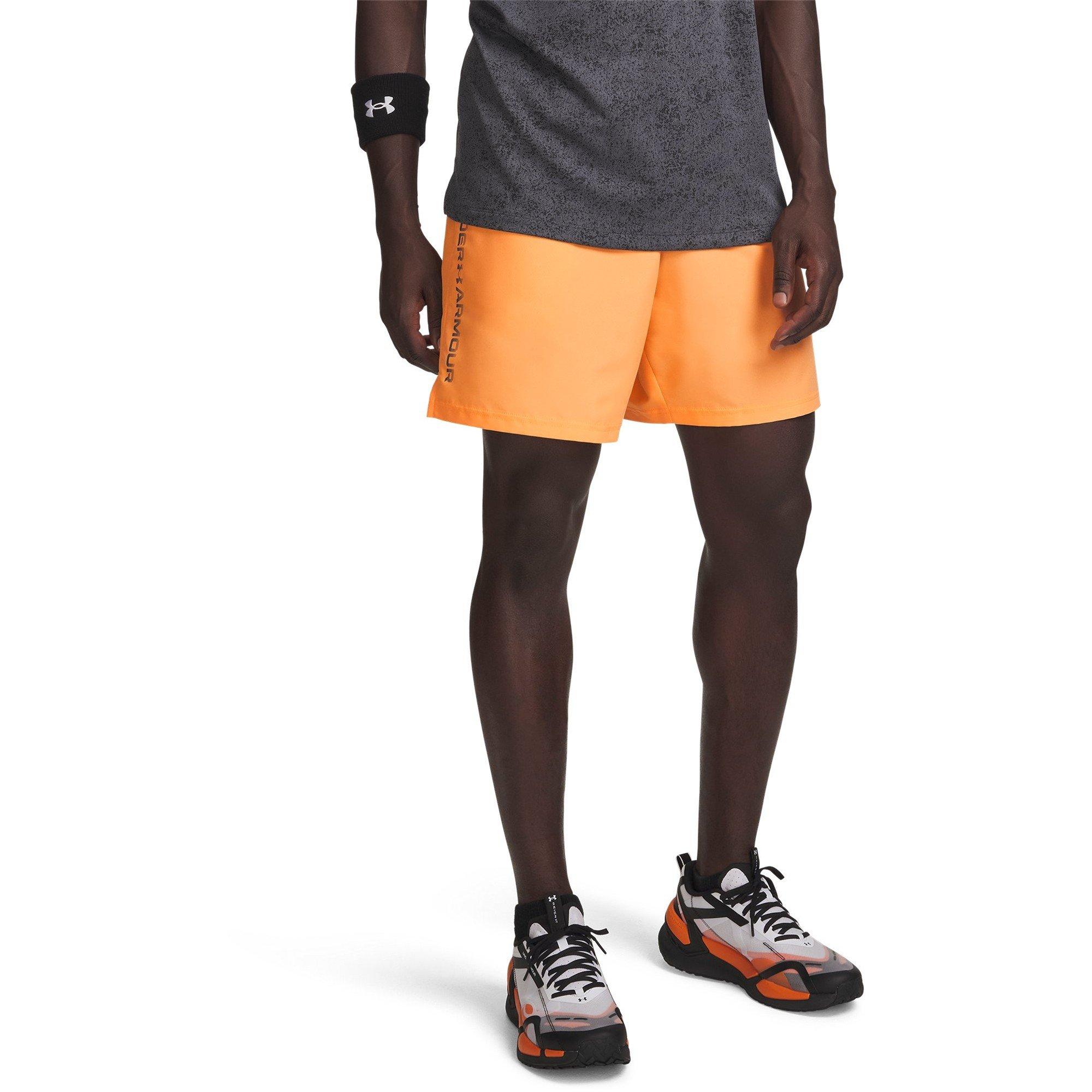 Under Armour Men's Woven Graphic Shorts - Orange/Castl - 2XL