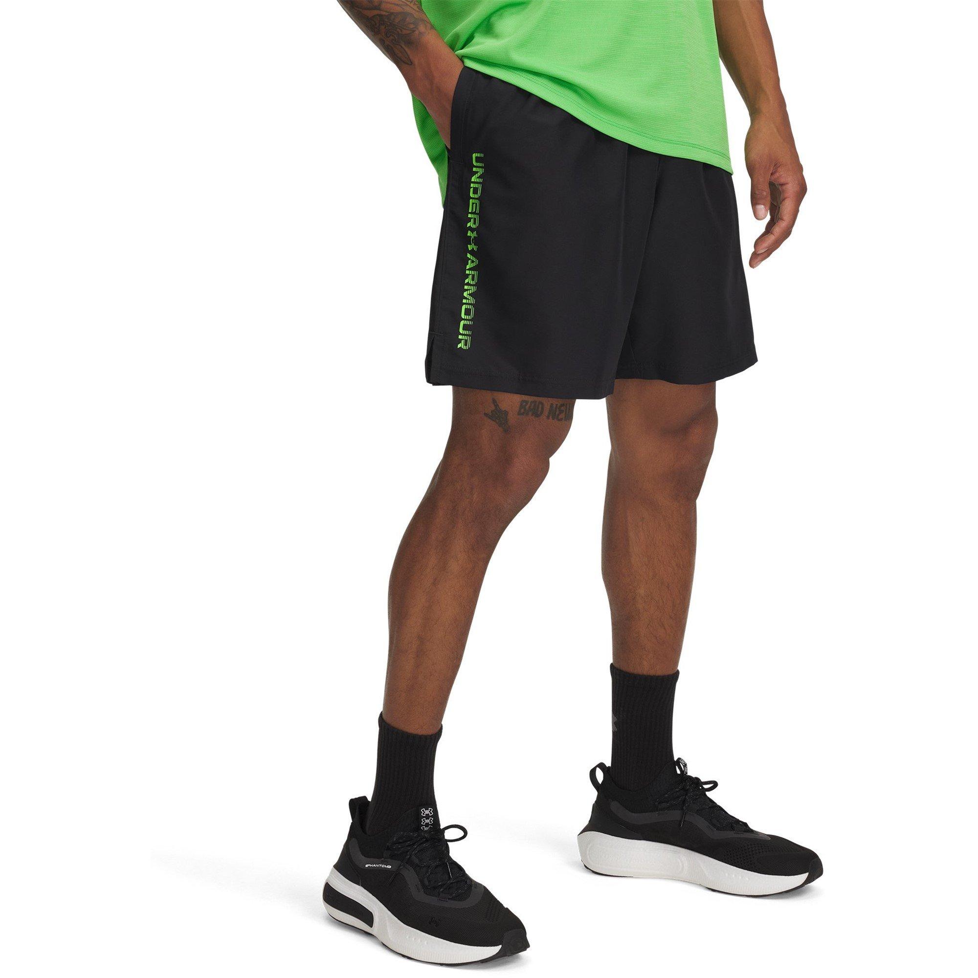 Under Armour Men's Black Woven Graphic Shorts