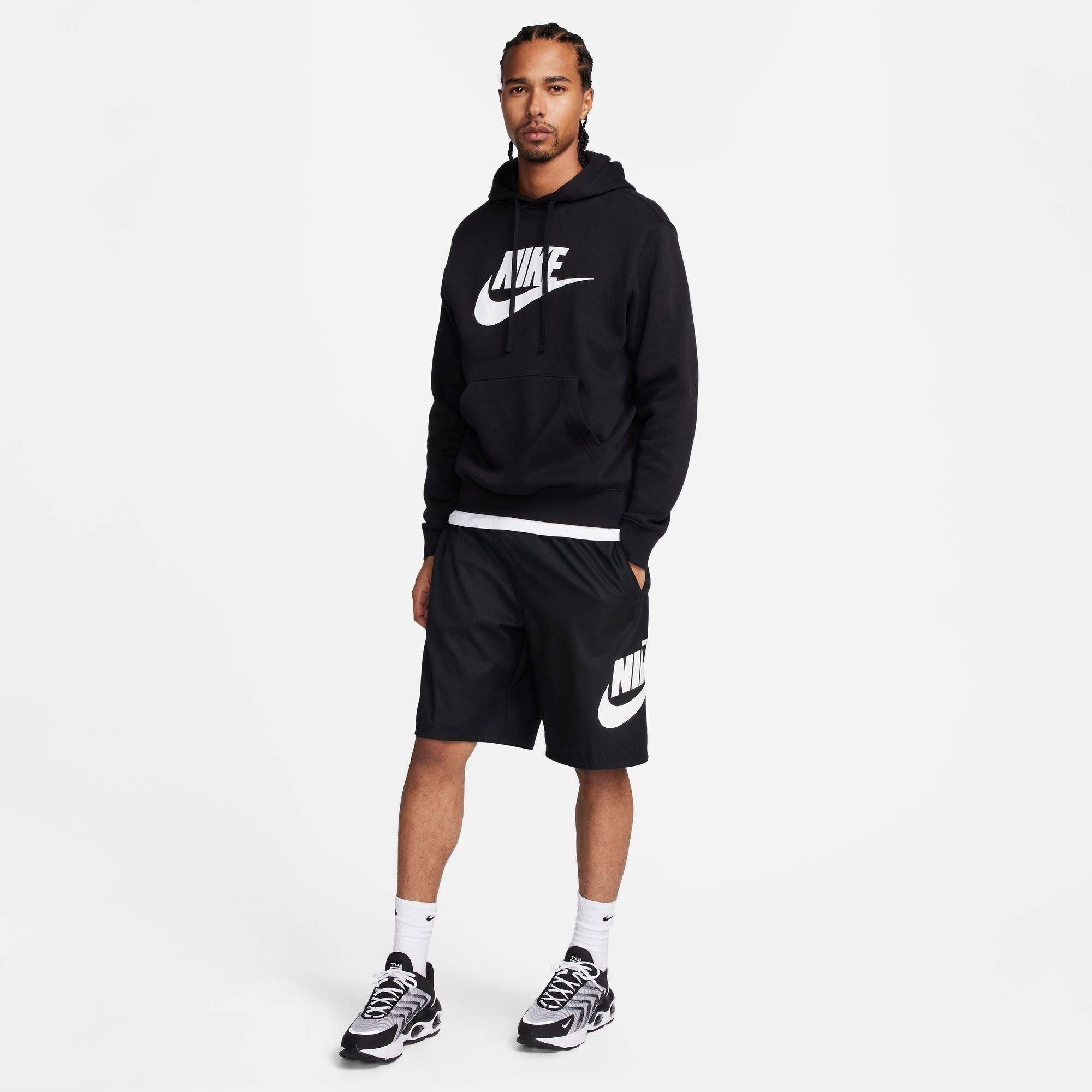Schwarz/Weiß - Nike - Men's Woven Club Tracksuit Shorts - 7