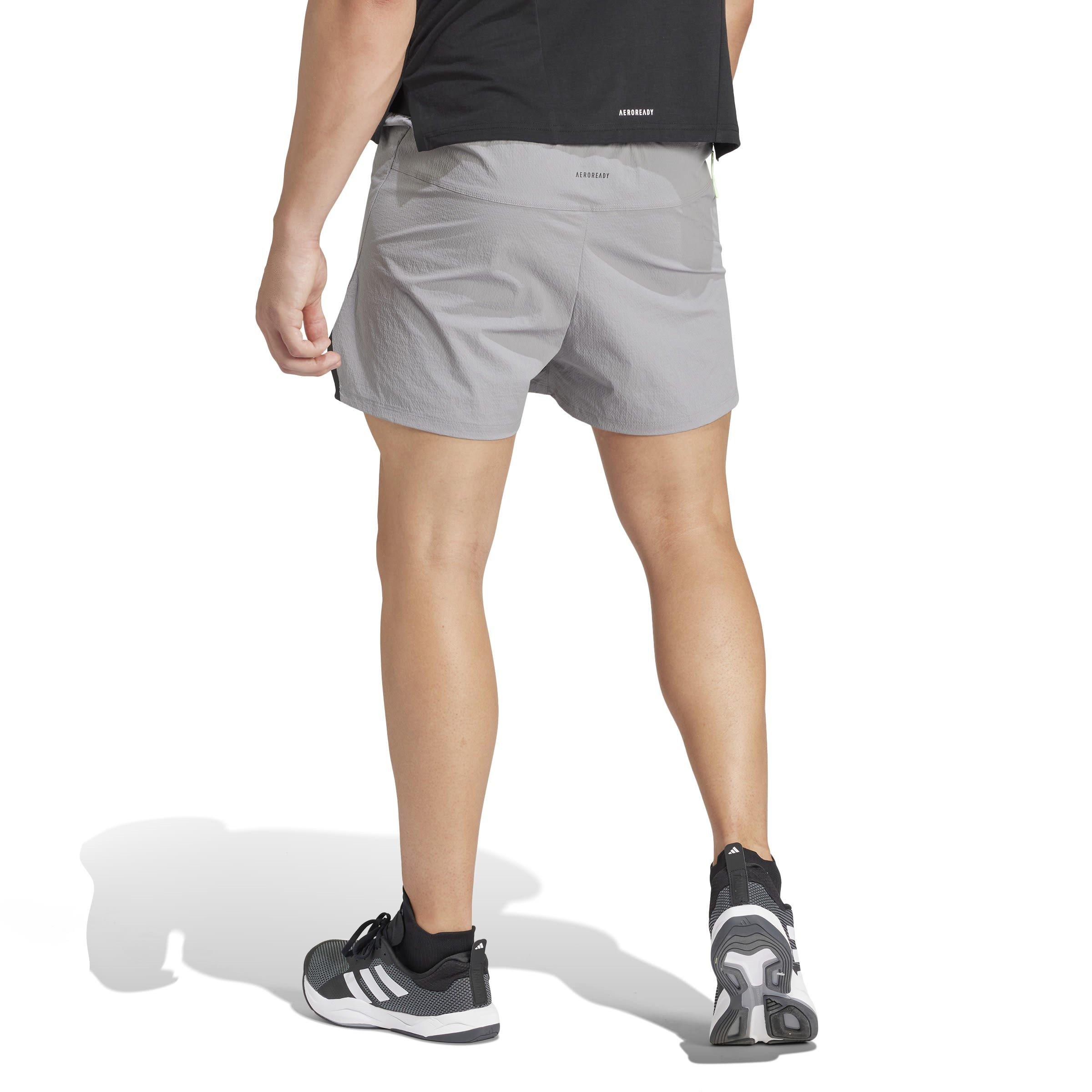 Gry Three/Blk - adidas - D4T Pro Series Adistrong Workout Shorts Mens - 3