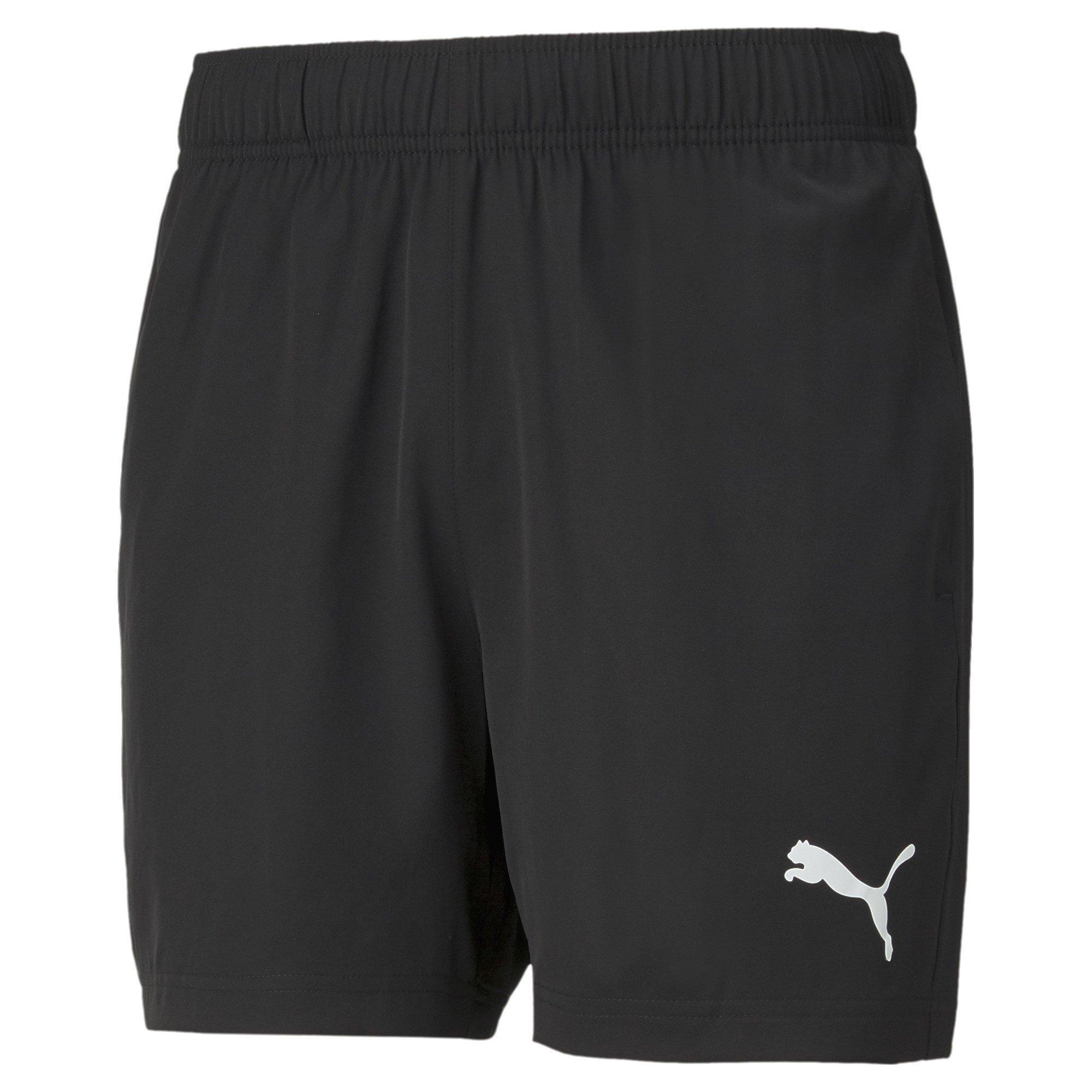 Black/White - Puma - Essentials Logo Woven Shorts 5 Mens - 1