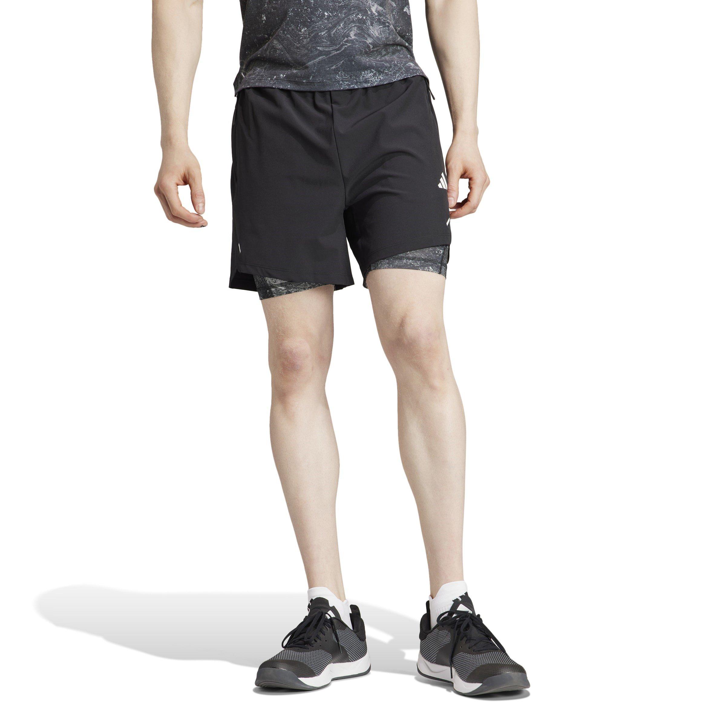 Black - adidas - Wool Pow 2-in-1 Woven Shorts - 2