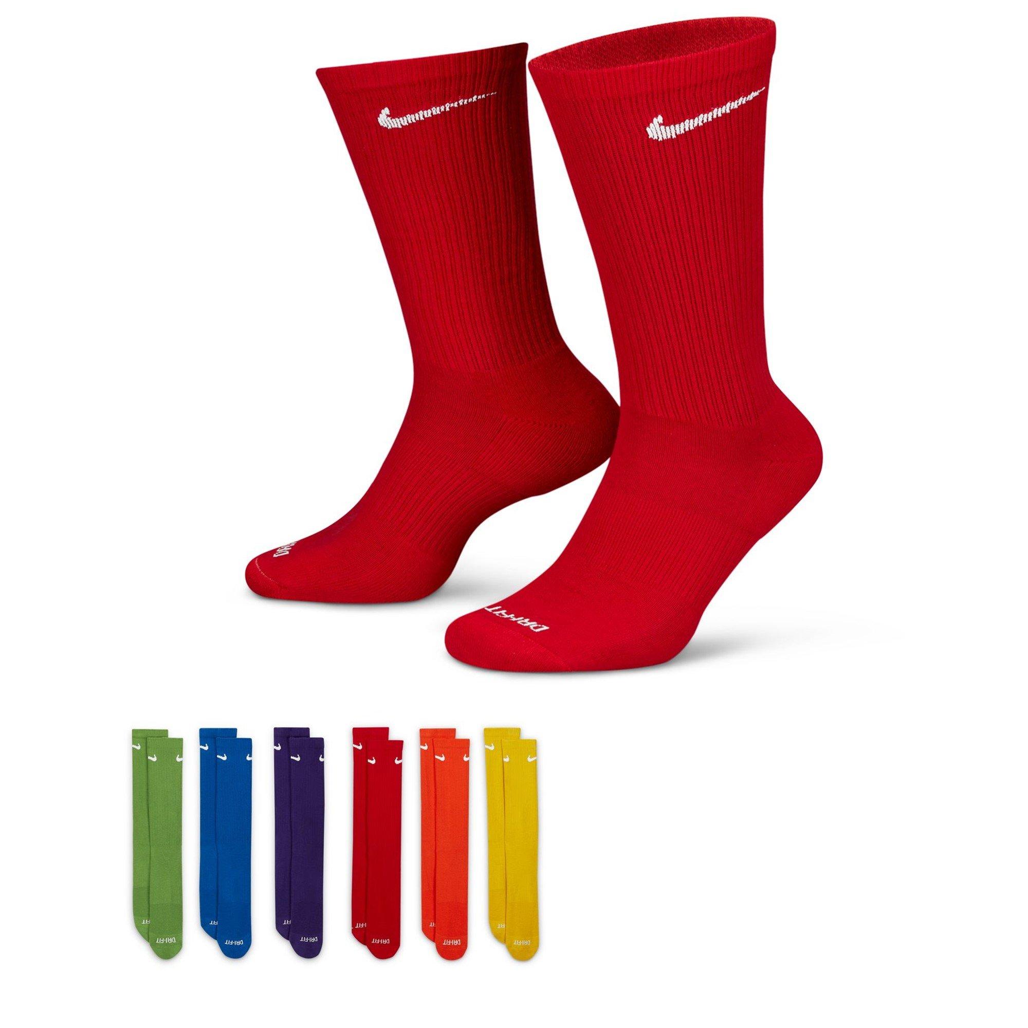 Multi - Nike - Everyday Plus Cushioned Crew Socks 6-Pack Mens - 1