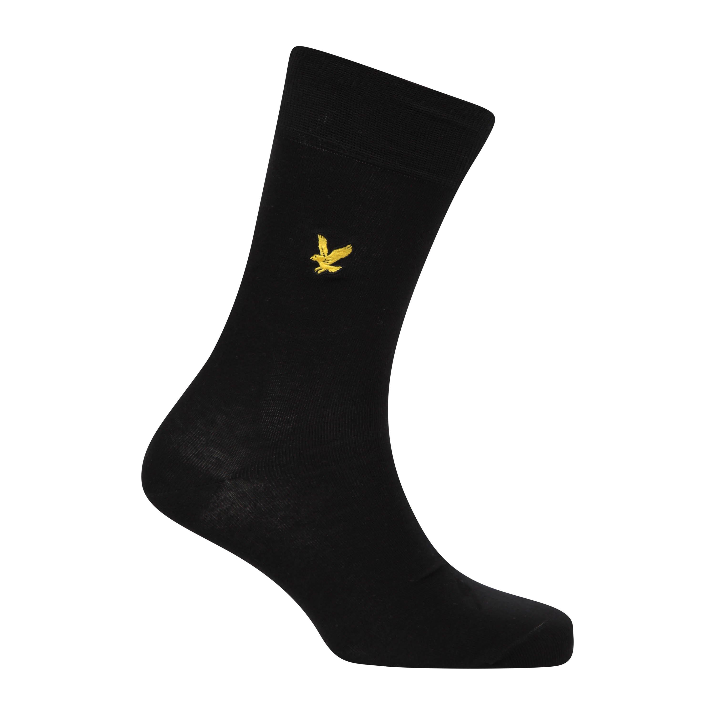 Grey/Peact/Blck - Lyle and Scott - Men's Basic Crew Socks - 2