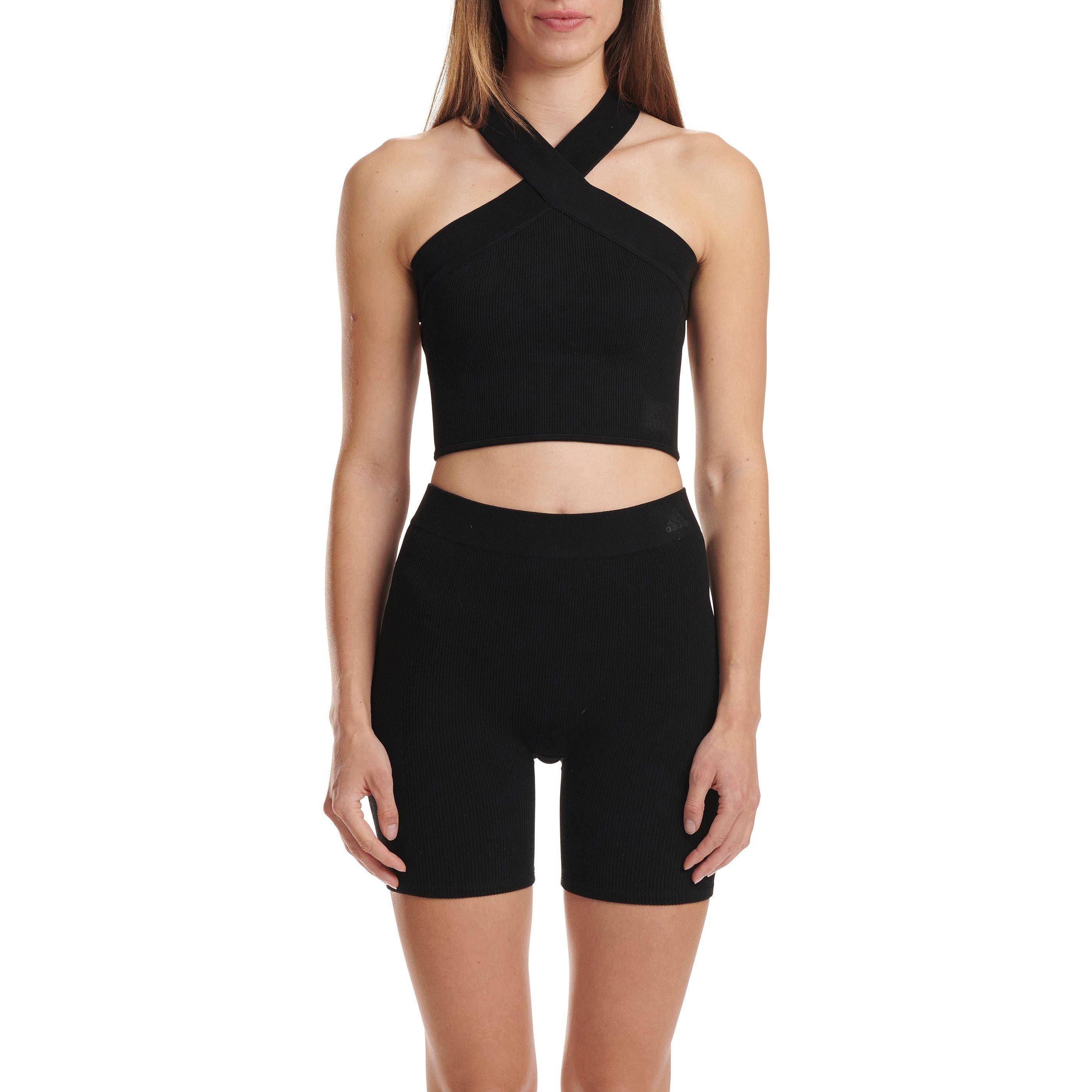 Schwarz - adidas - Lightly Lined Halter Bralette - 2