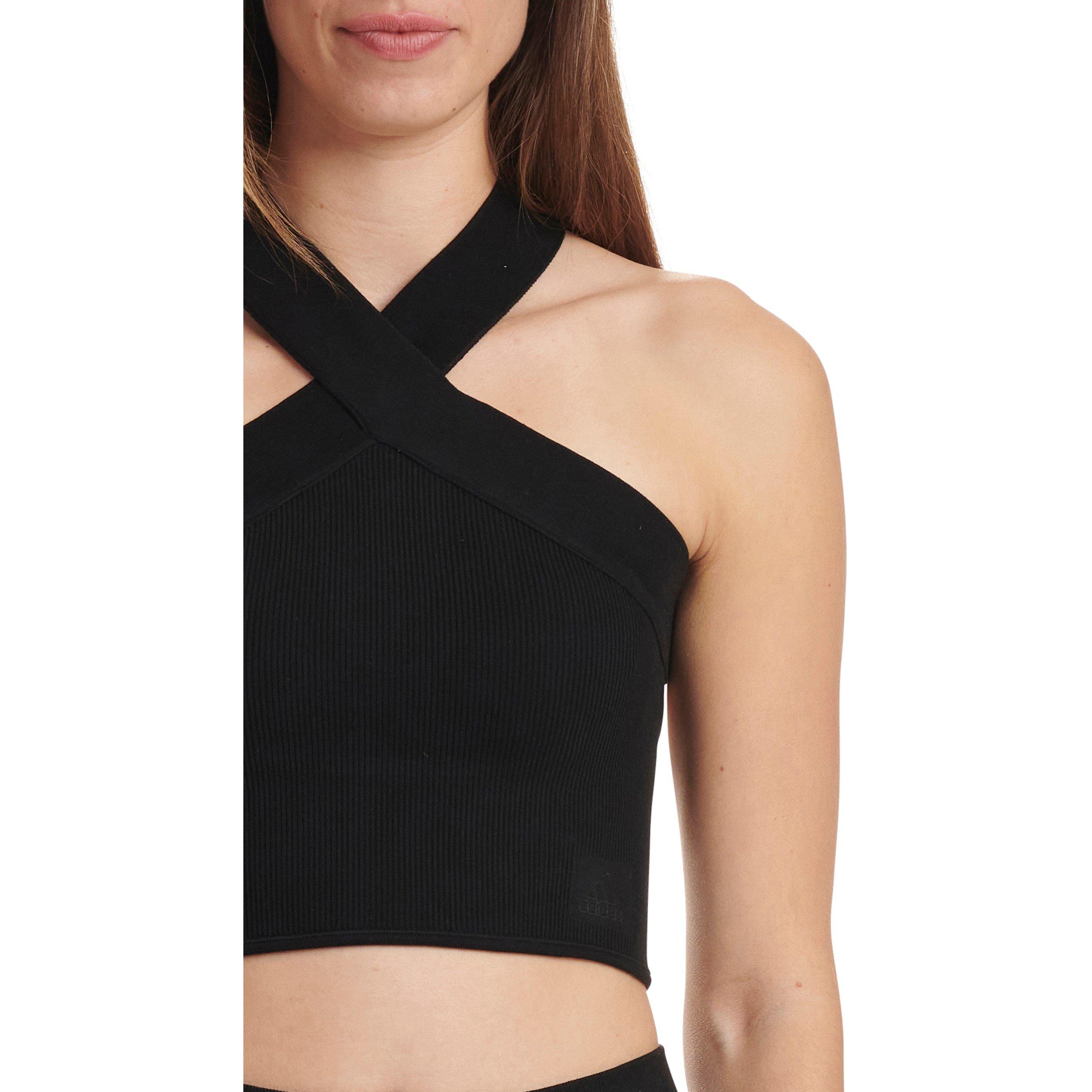 Schwarz - adidas - Lightly Lined Halter Bralette - 3