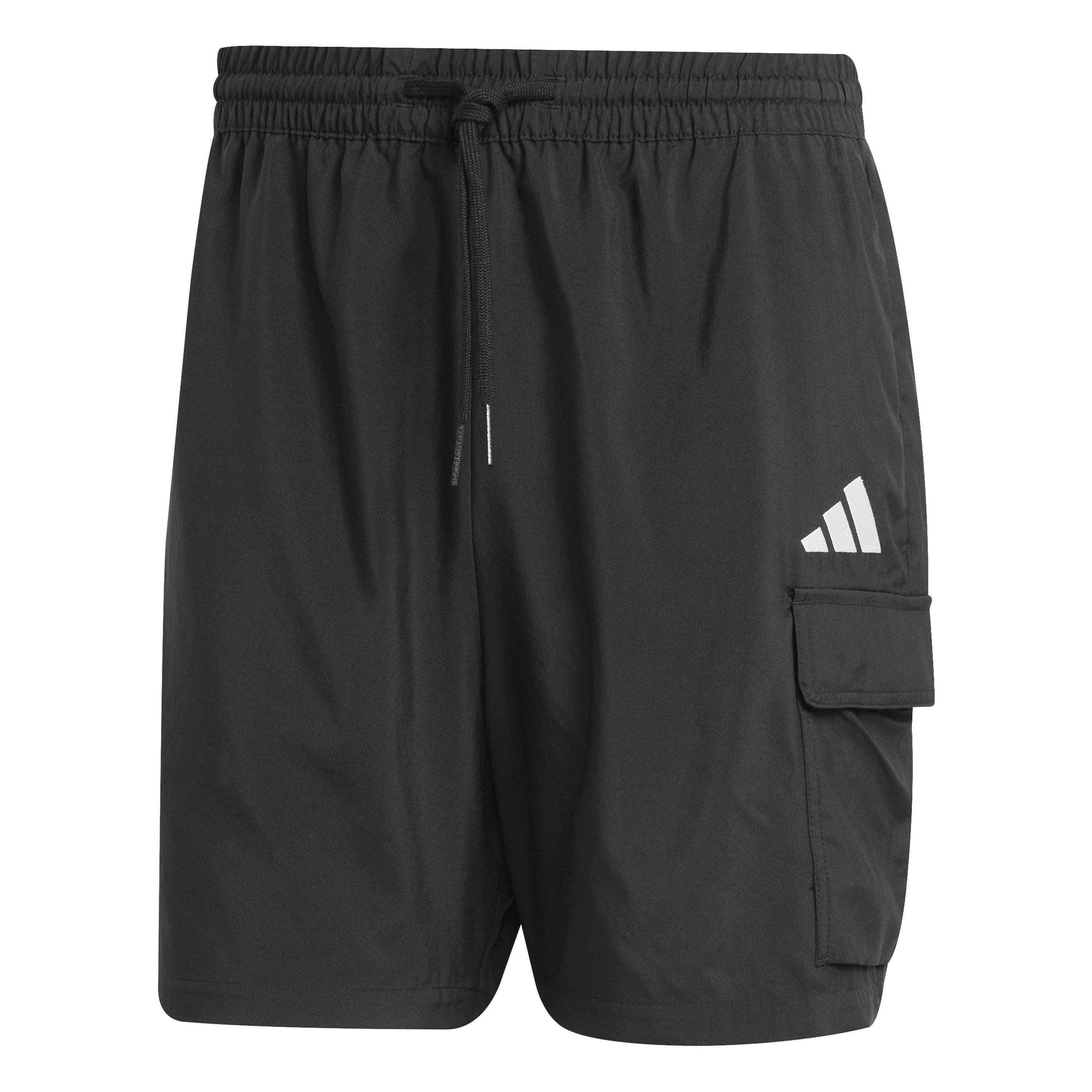 Black - adidas - Men's Woven Tracksuit Shorts - 1