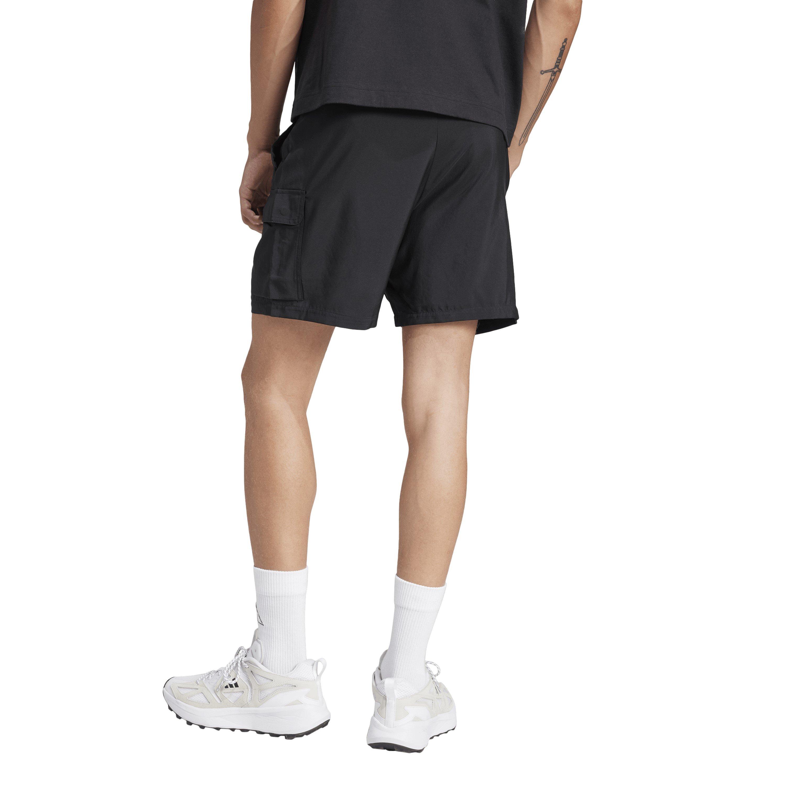 Black - adidas - Men's Woven Tracksuit Shorts - 3
