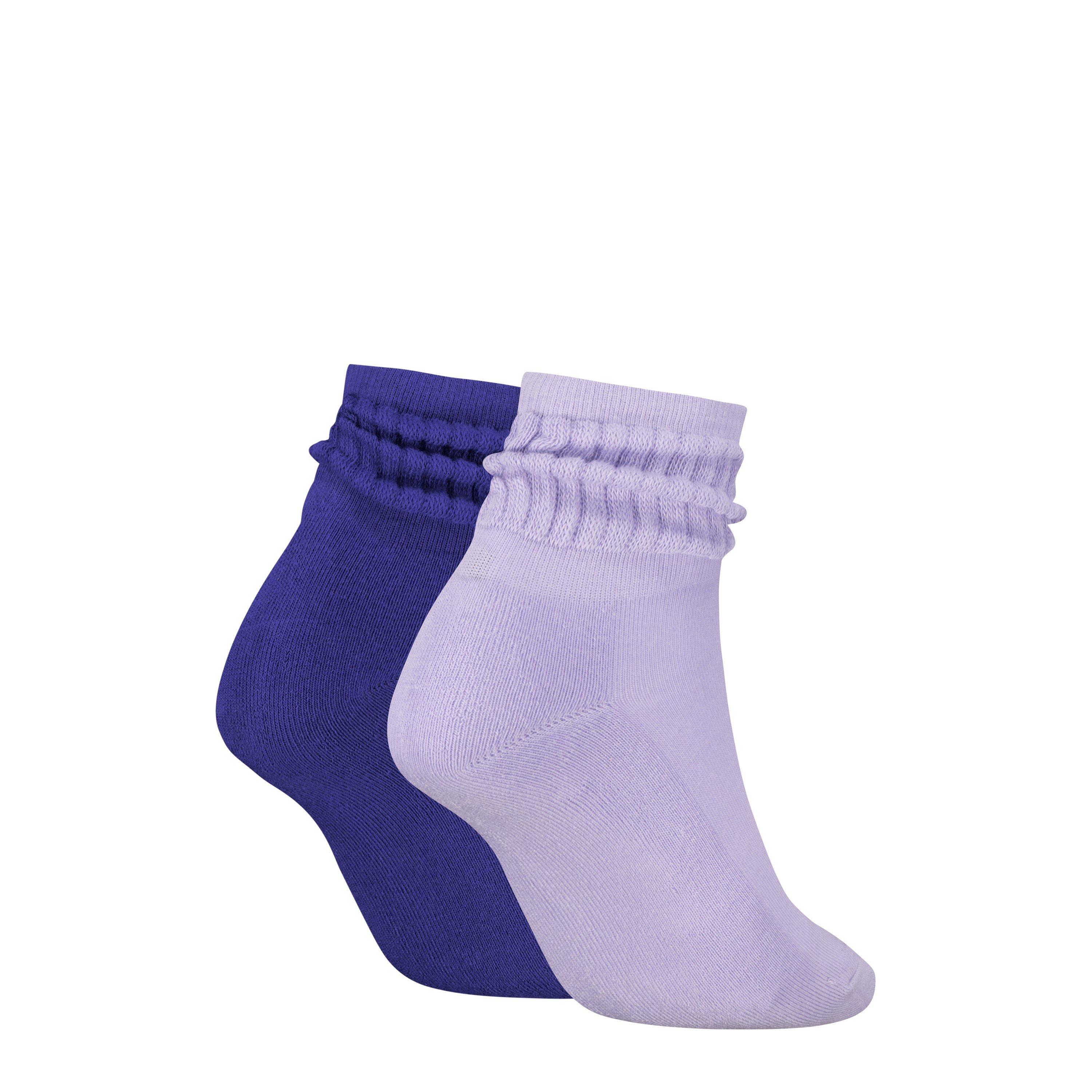 Lila Kombination - Puma - Women's Shorts Slouch Crew Socks - 2