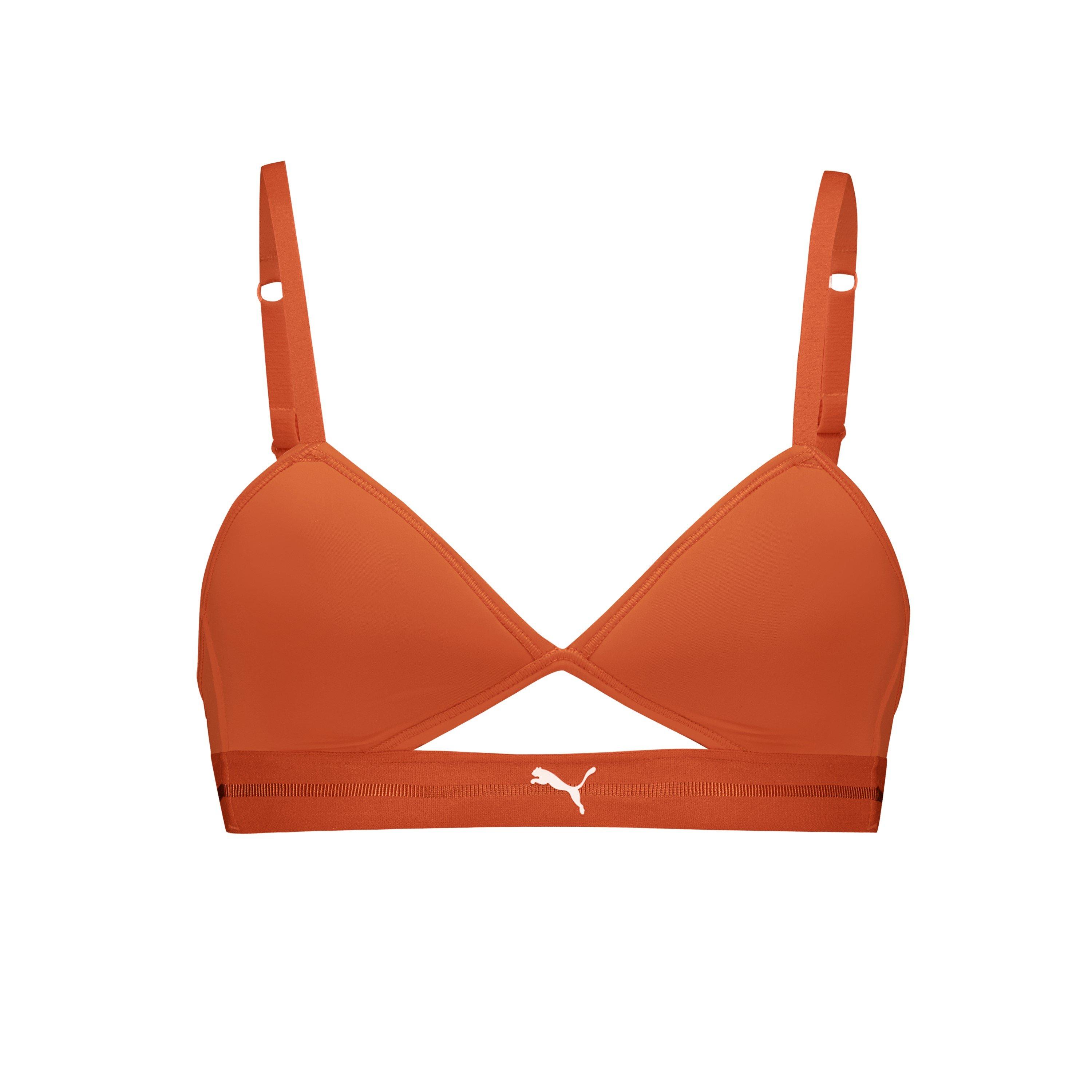 Flame Orange - Puma - Women's Peek A Boo Triangle Bralette - 1