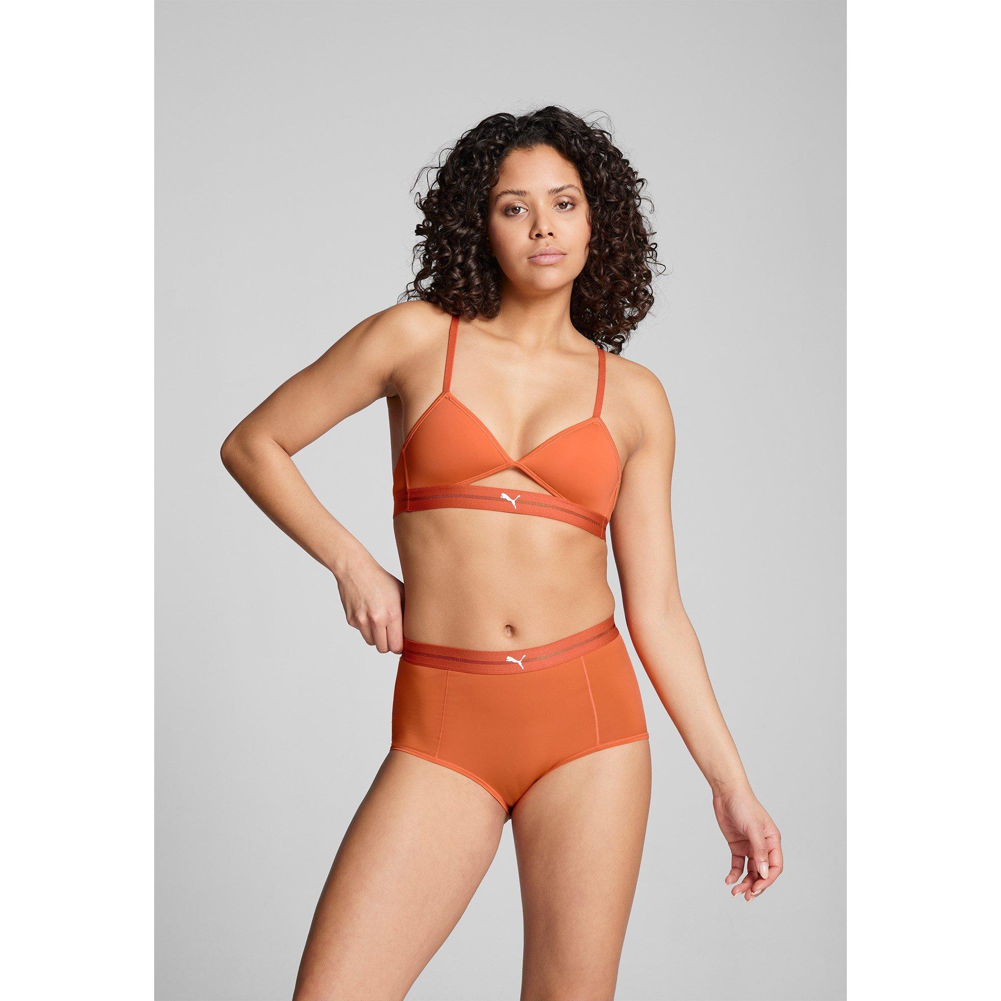 Flame Orange - Puma - Women's Peek A Boo Triangle Bralette - 5