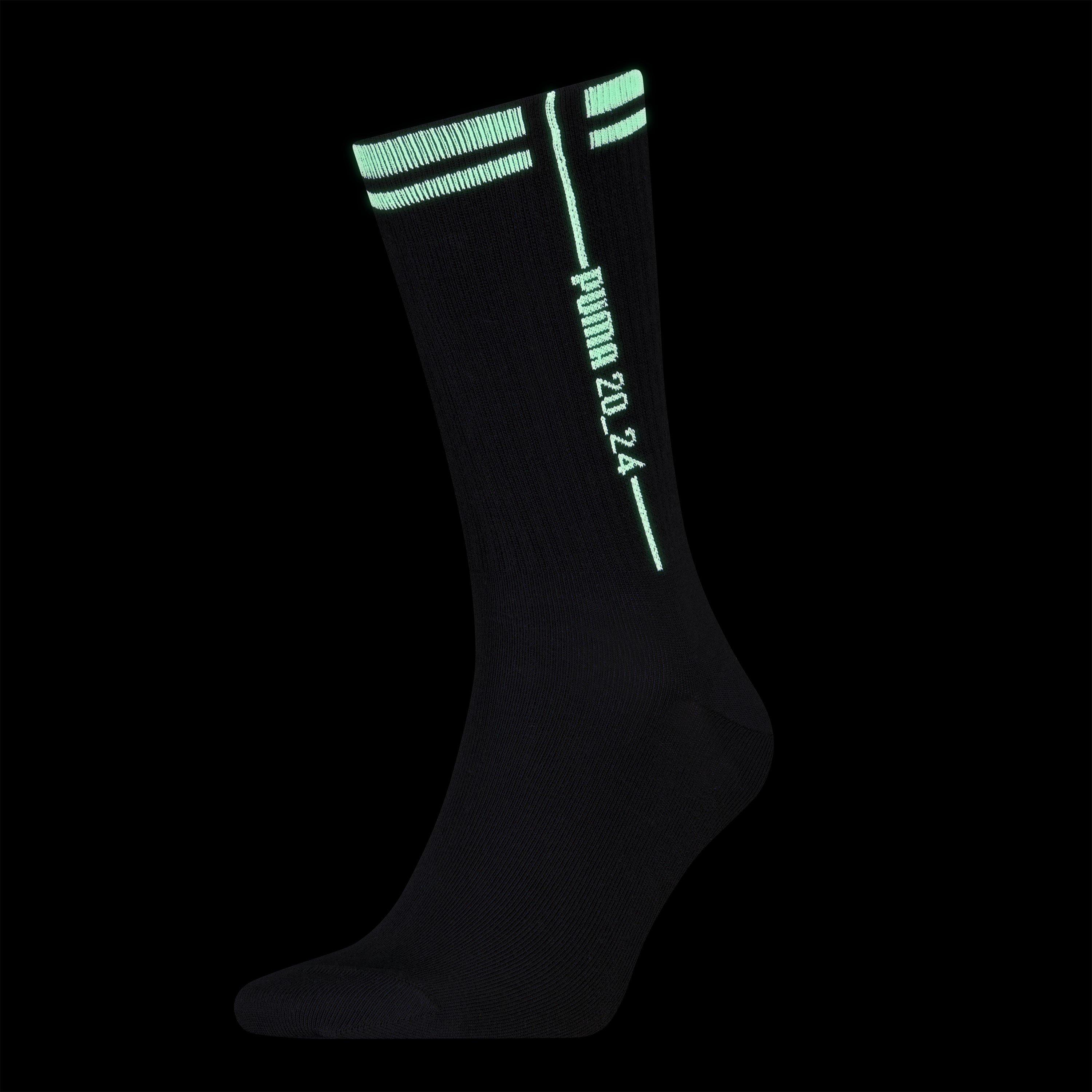 Puma  Adults Glow Crew Sock - Black - 2.5-5