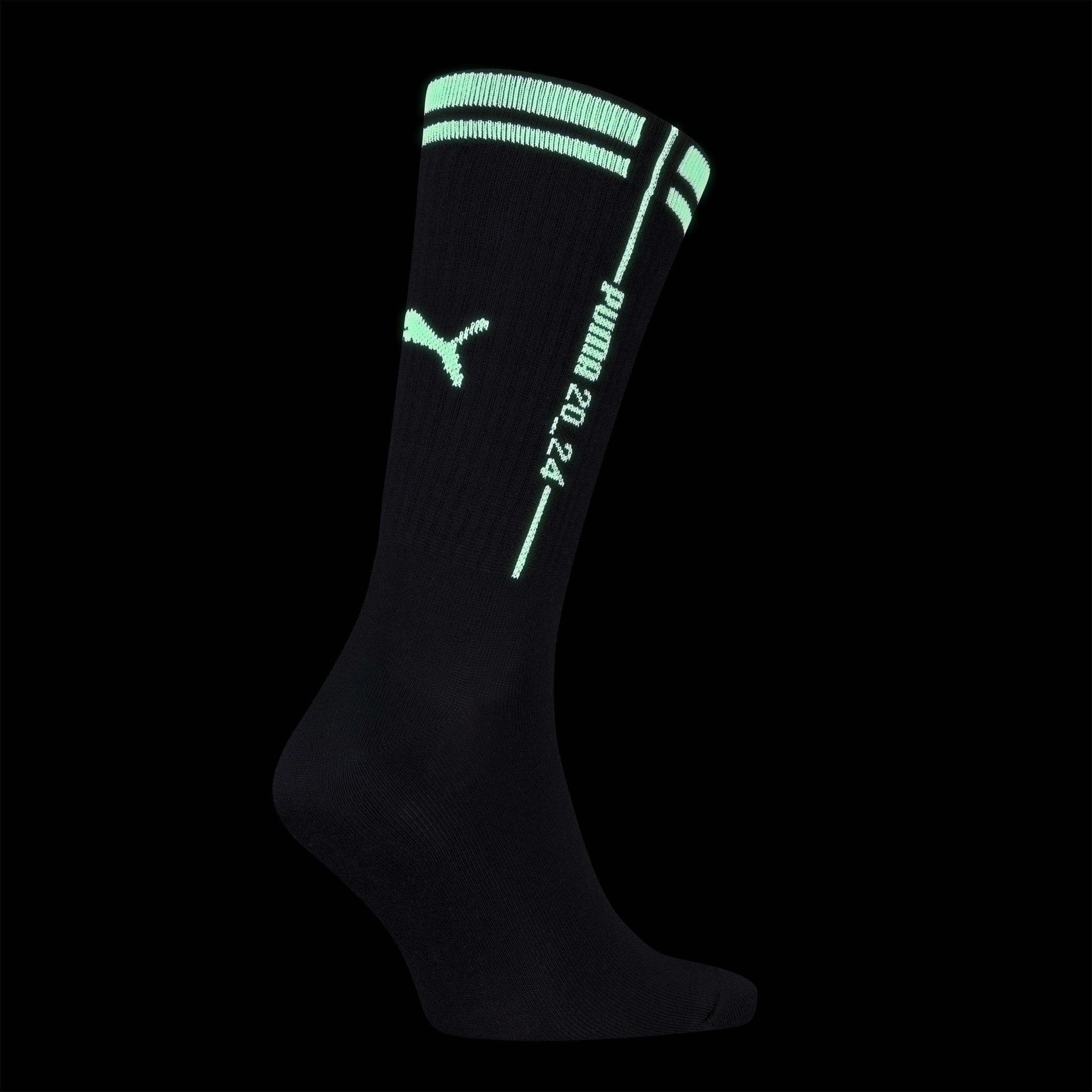 Black - Puma - Adults Glow Crew Sock - 2