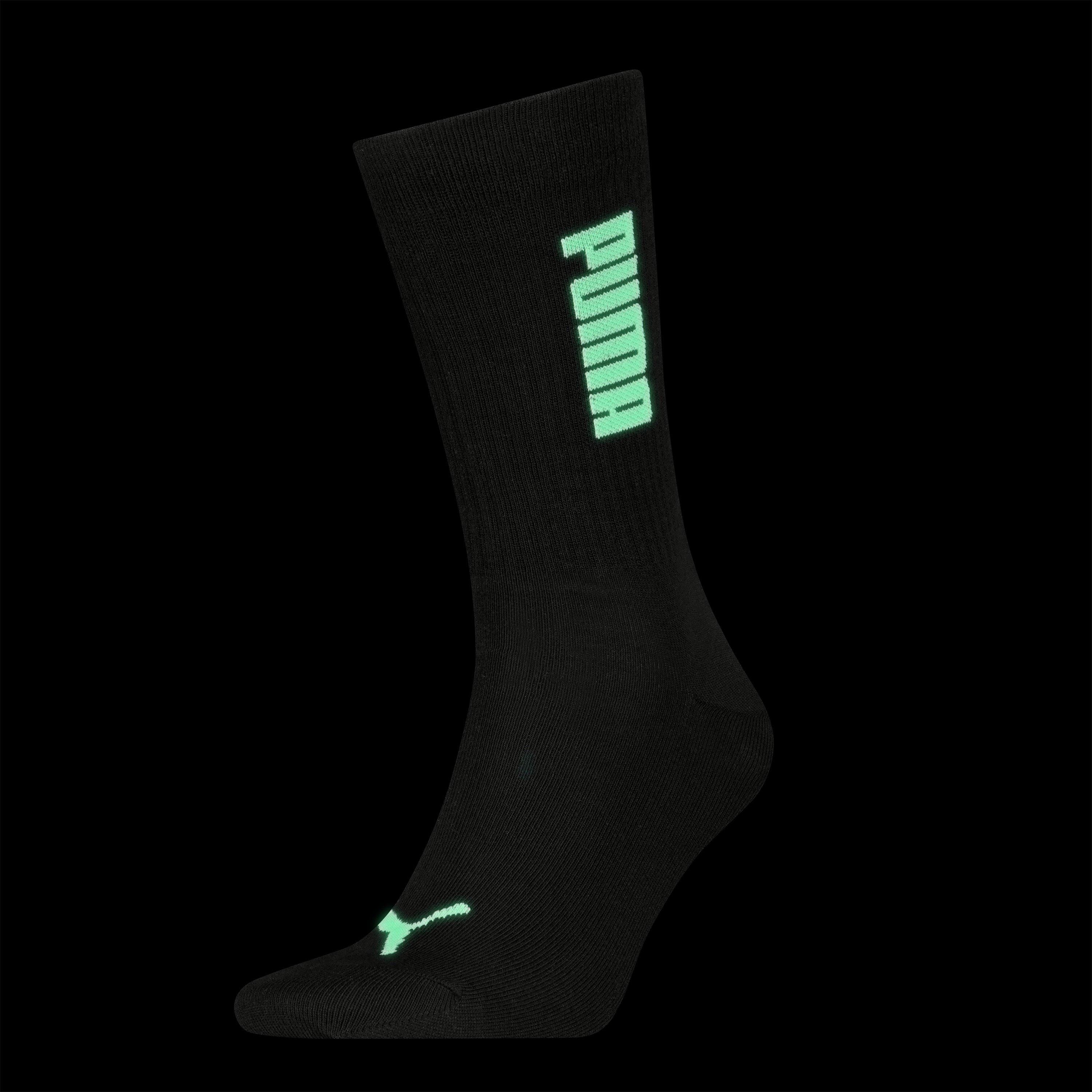 Black - Puma - Adults Glow Crew Sock - 1