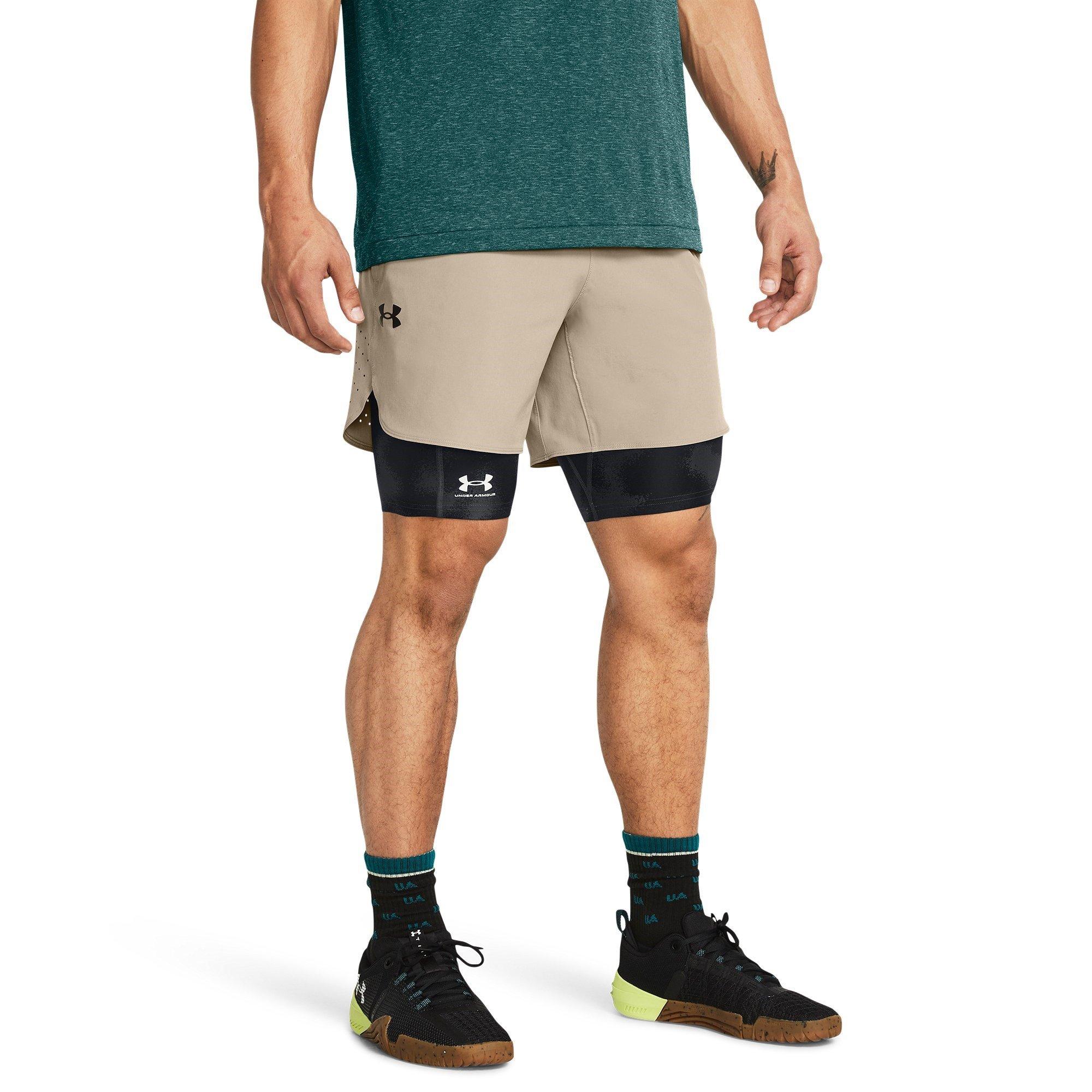 Taupe/Zwart - Under Armour - 6 Vanish Elite Shorts Mens - 2