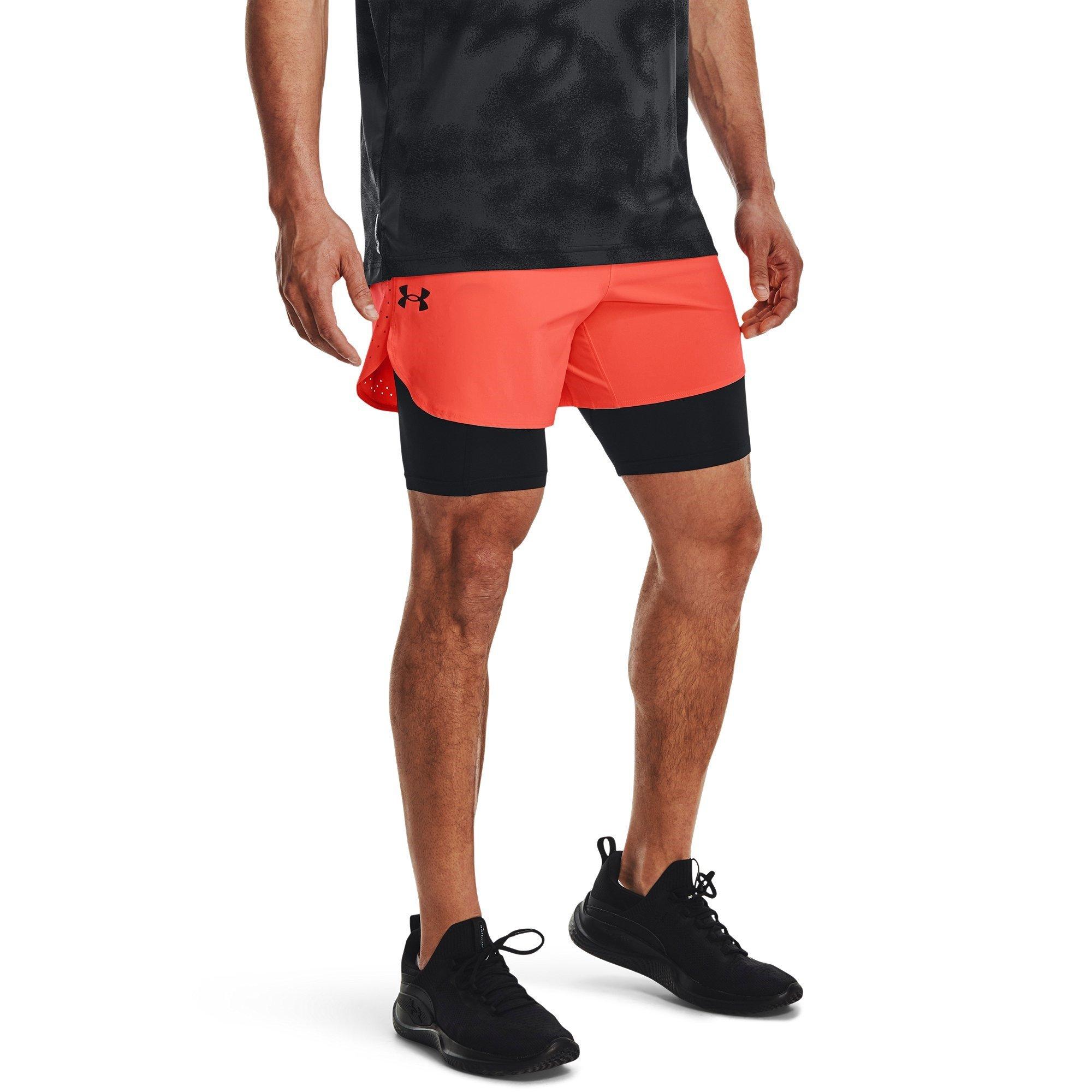 Naranja - Under Armour - Peak 2-in-1 Woven Shorts - 2