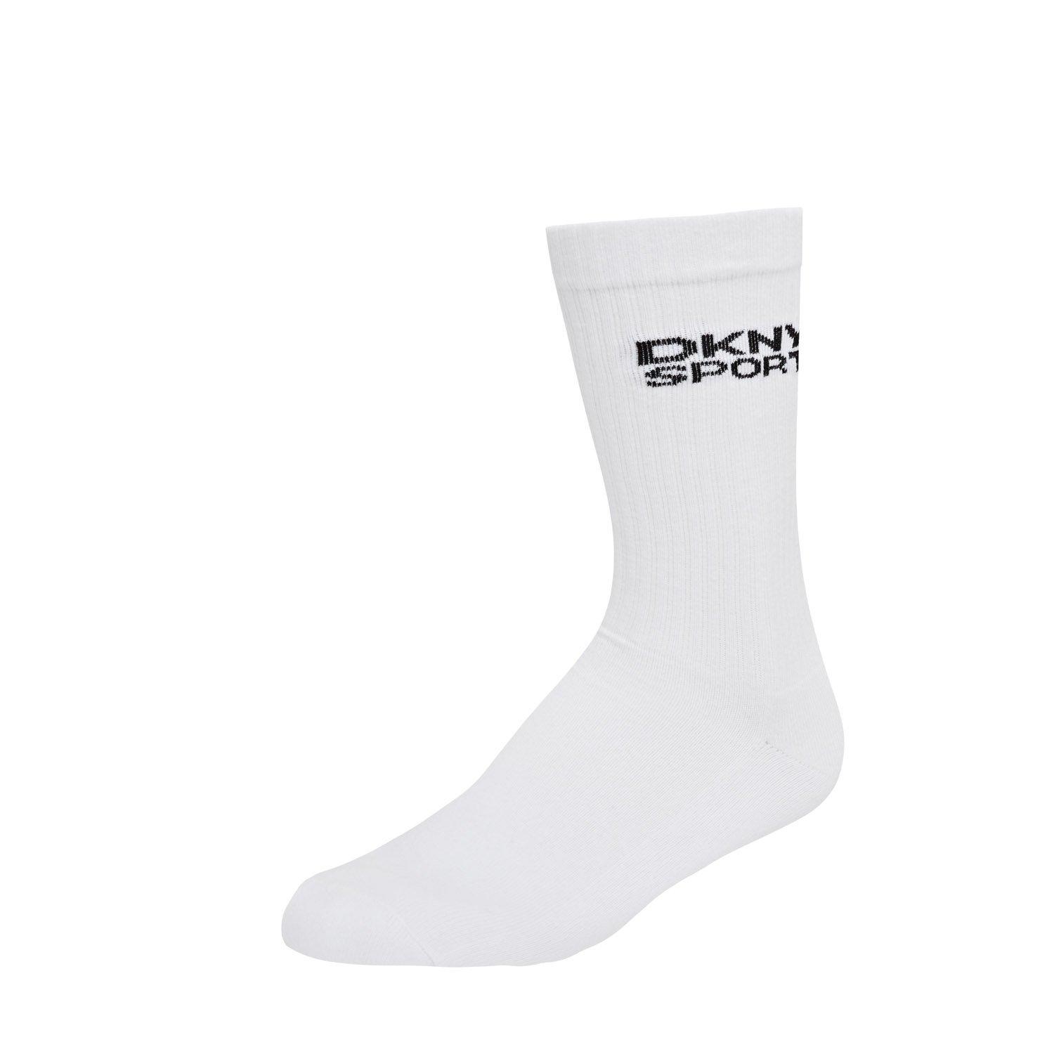White - DKNY - 5 Pack Mens Sport Socks Radde - 3