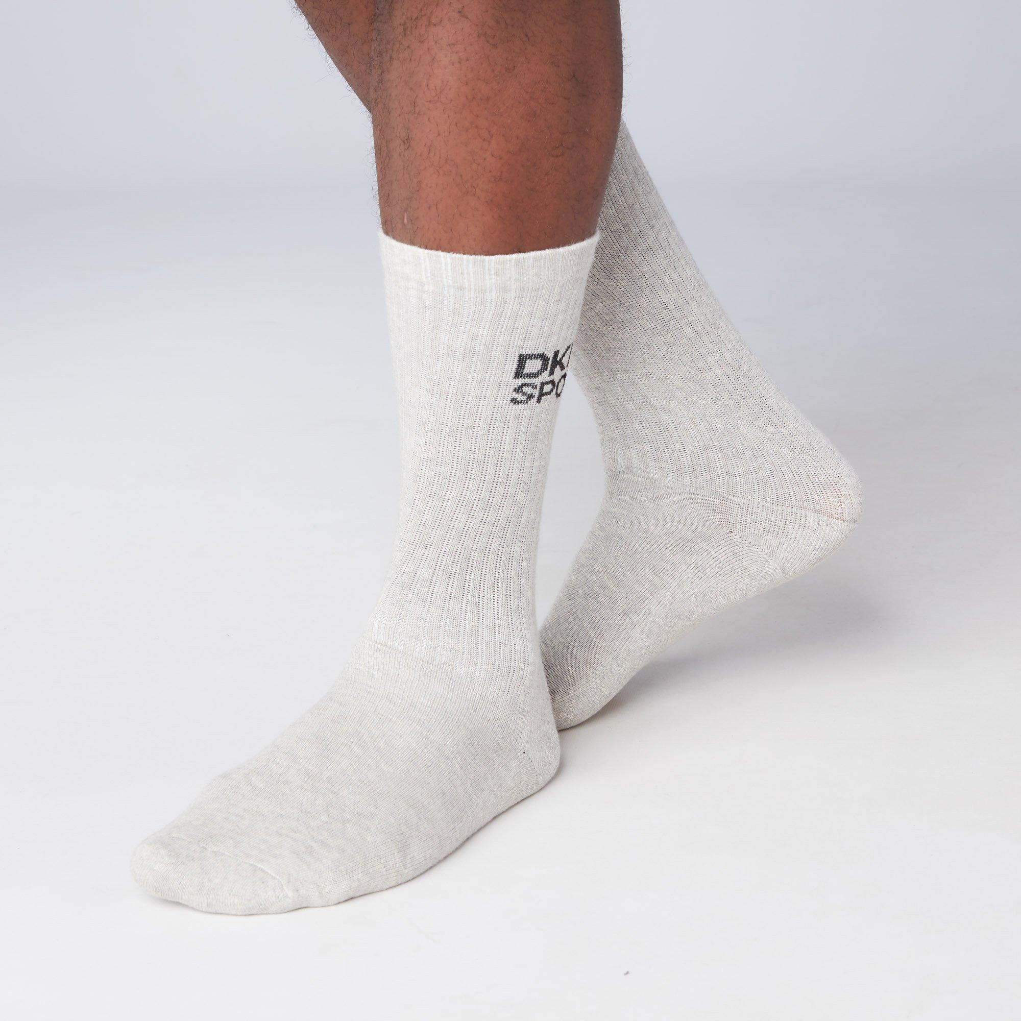 Black/Whit/Grey - DKNY - 5 Pack Mens Sport Socks Radde - 11