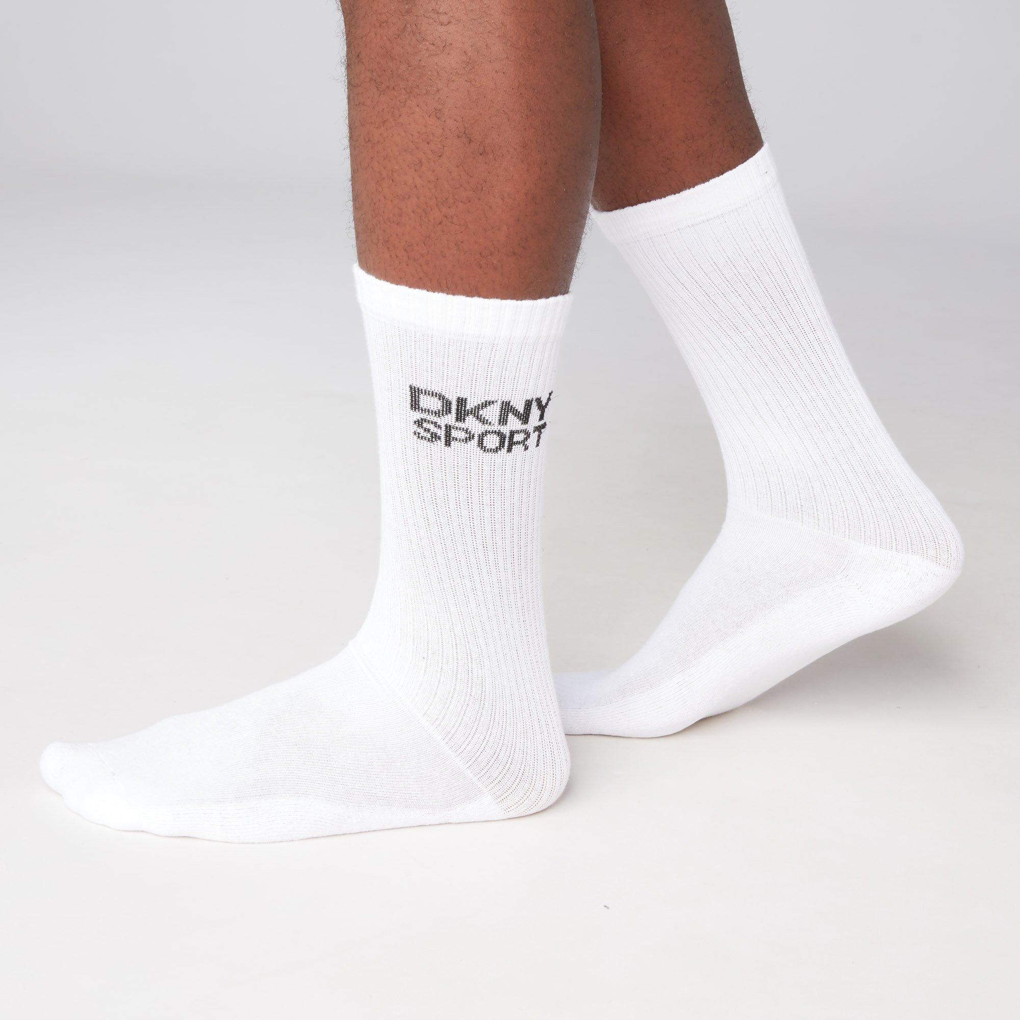 Black/Whit/Grey - DKNY - 5 Pack Mens Sport Socks Radde - 7