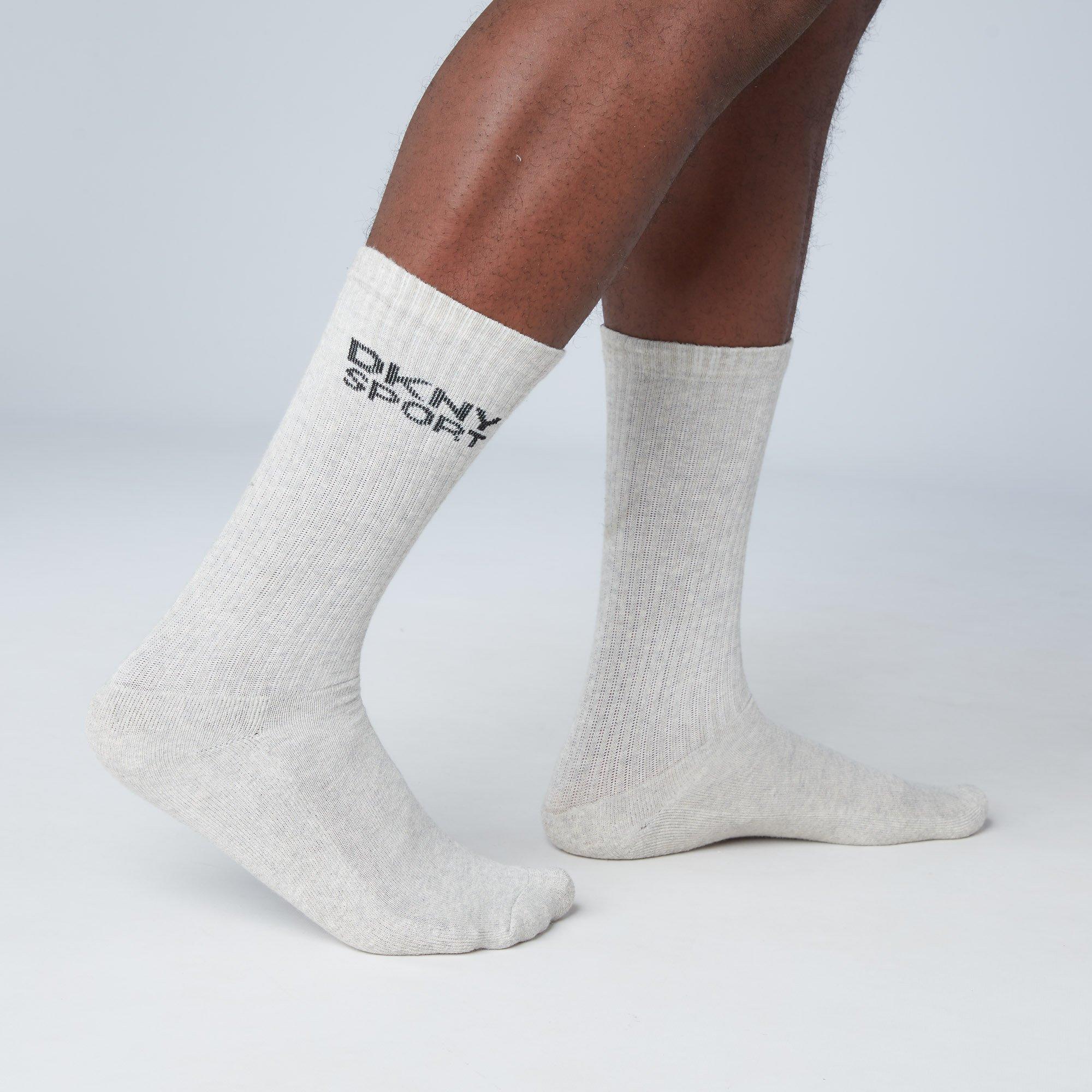 Black/Whit/Grey - DKNY - 5 Pack Mens Sport Socks Radde - 10