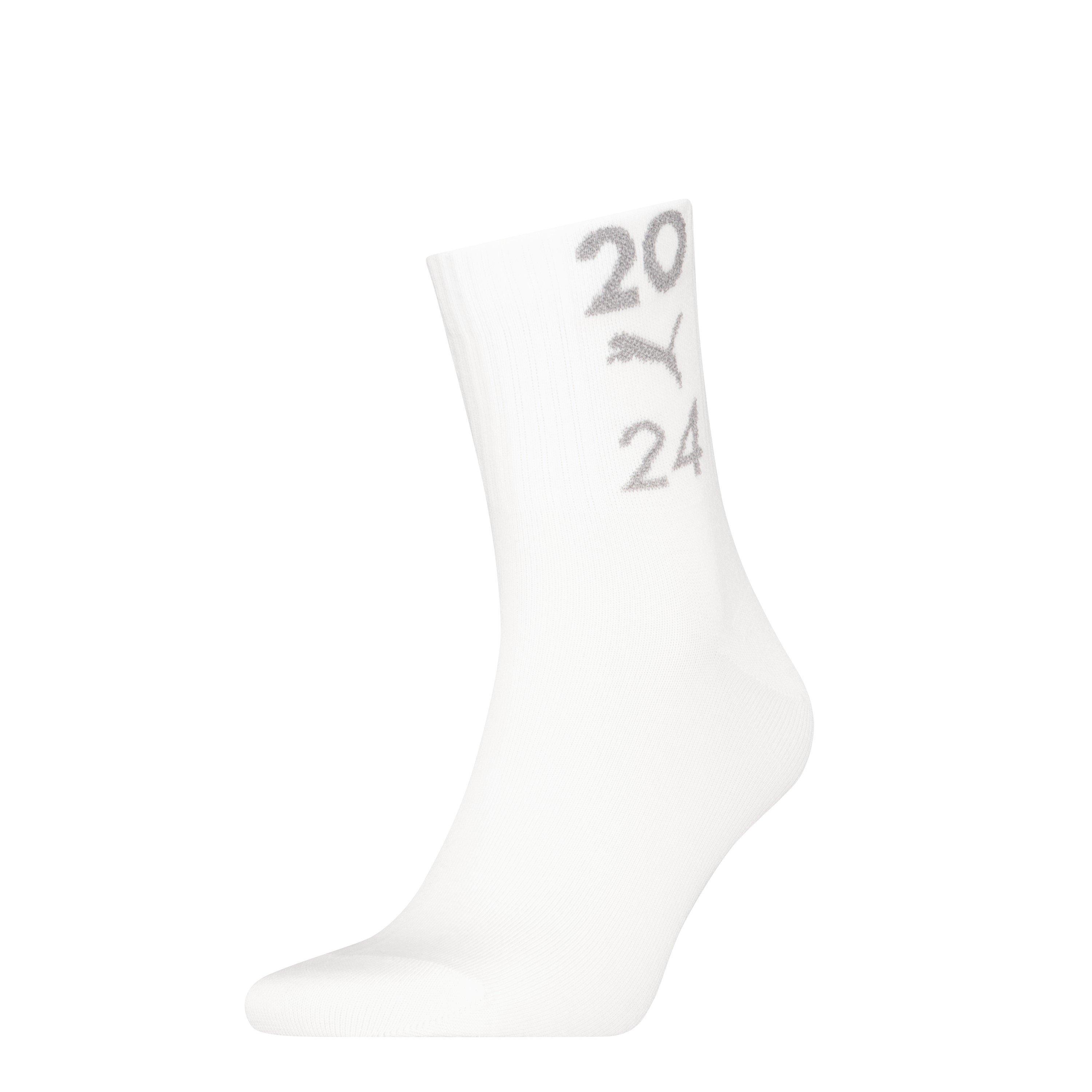 Puma  Adults Glow 99 Crew Sock - White - Ladies 4-8