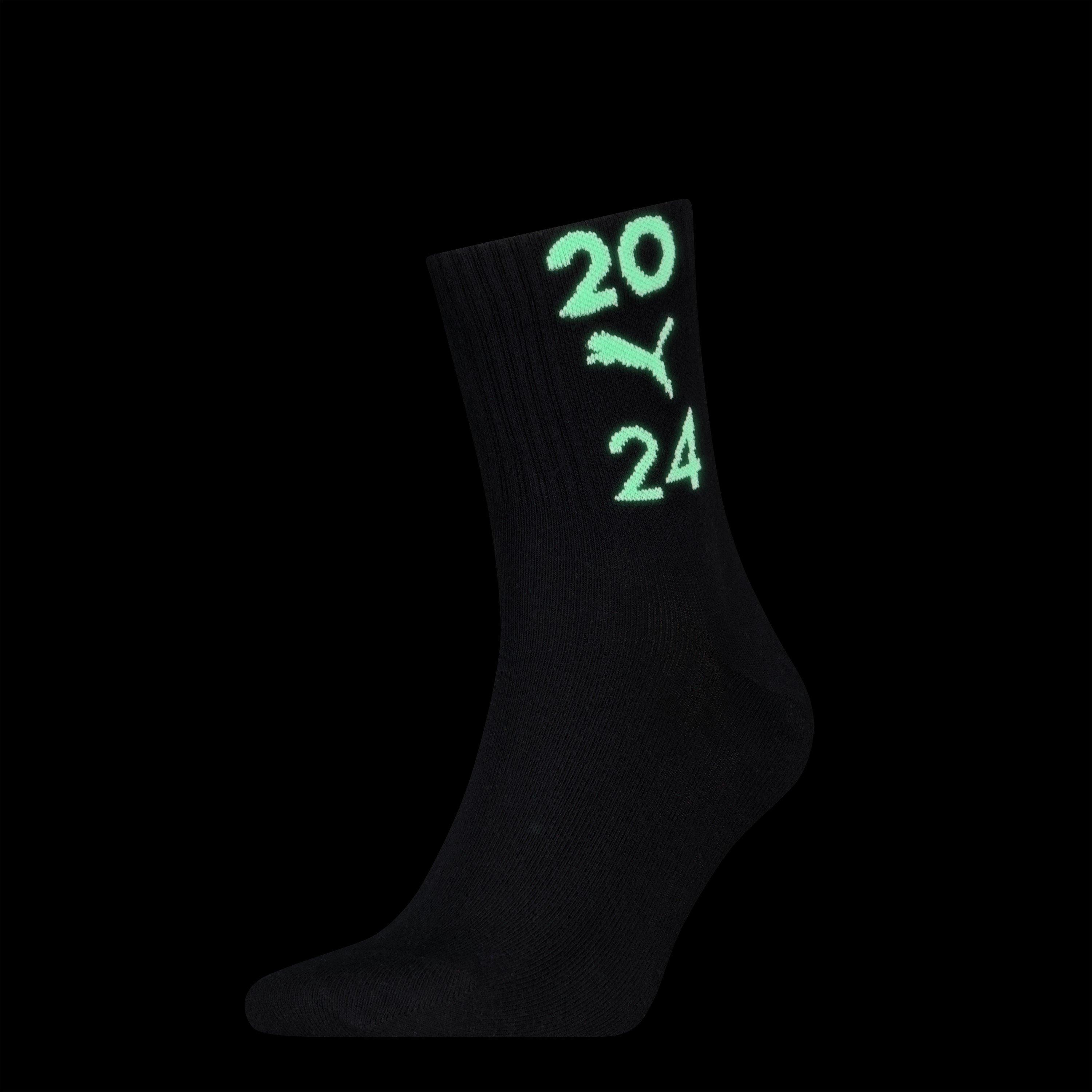 Puma  Adults Glow 99 Crew Sock - Black - 2.5-5
