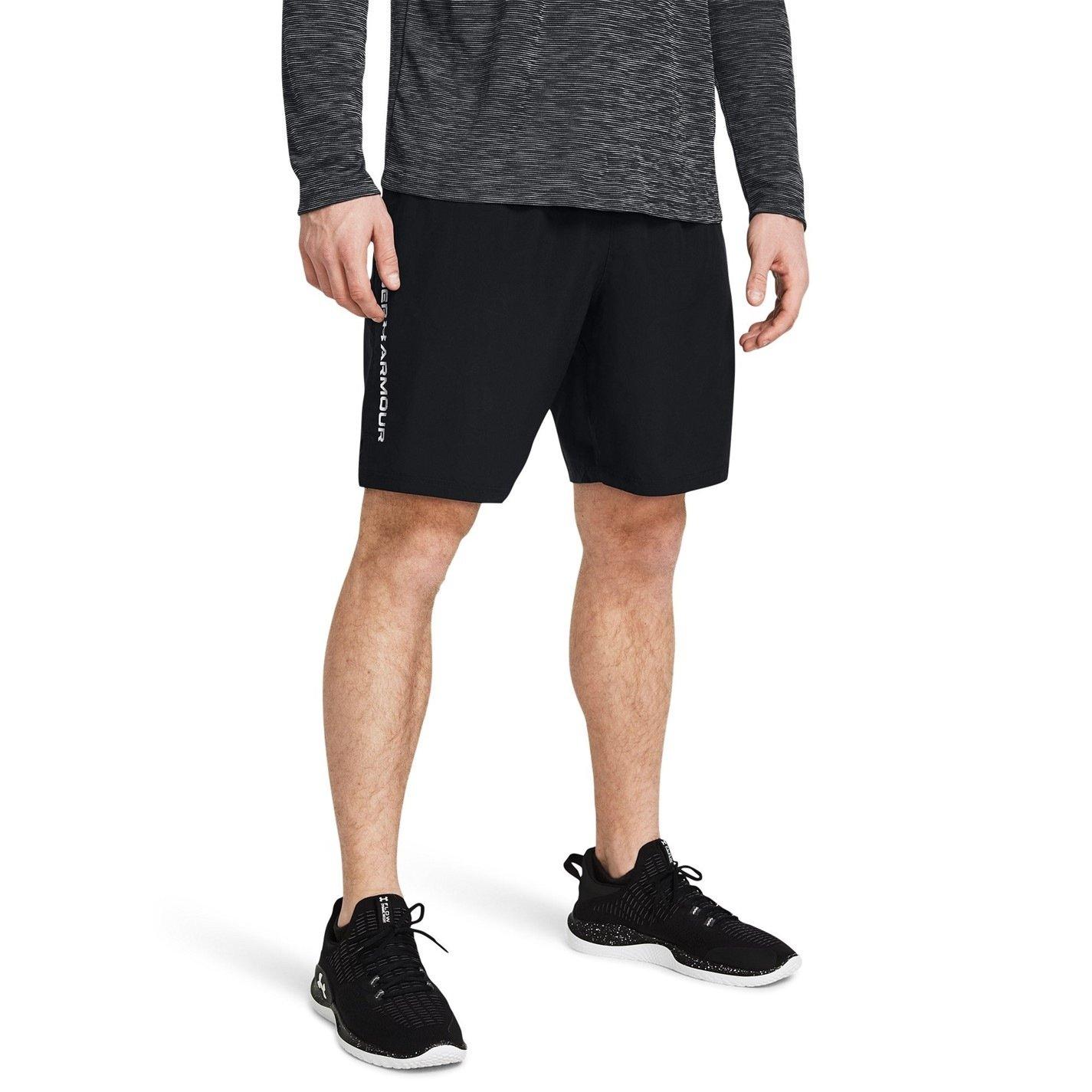 Black/White - Under Armour - UA Tech™ Woven Wordmark Shorts - 1