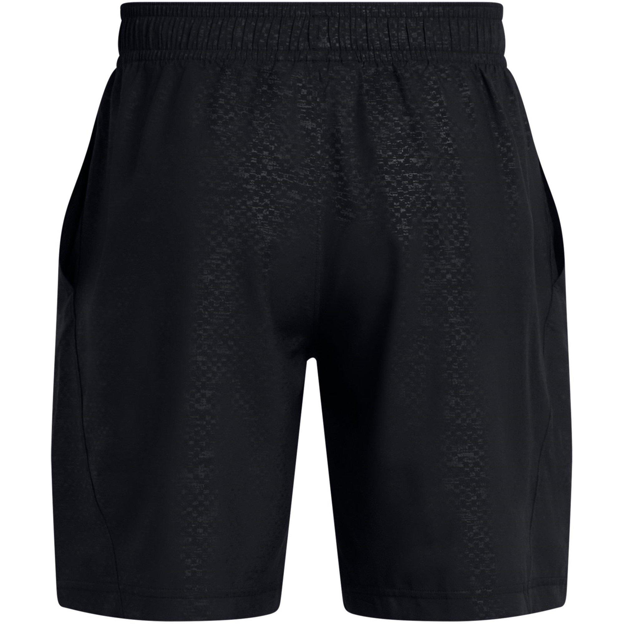 Black - Under Armour - Men's Emboss Woven Tracksuit Shorts - 2