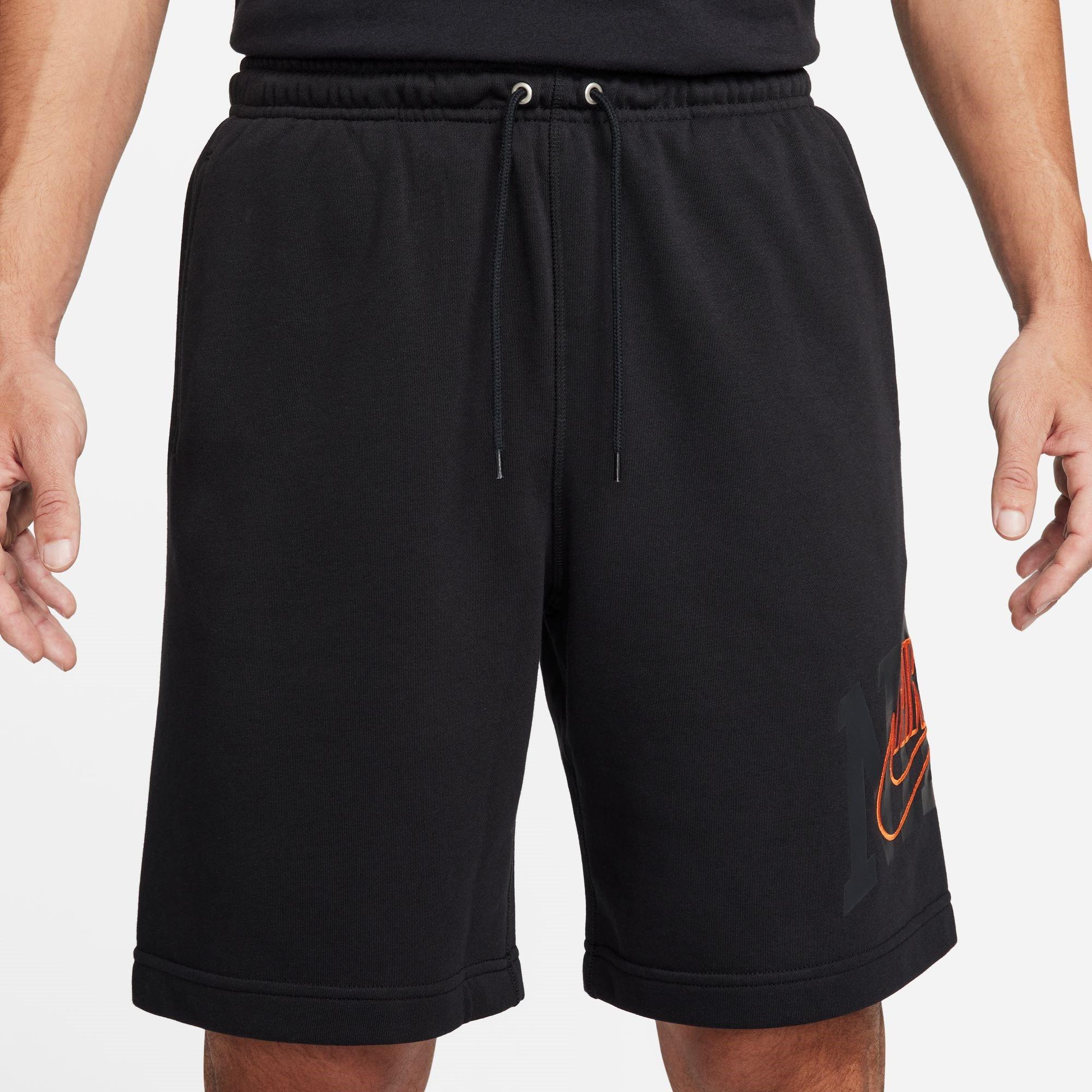 Schwarz/Orange - Nike - Club Fleece Men's Shorts - 1