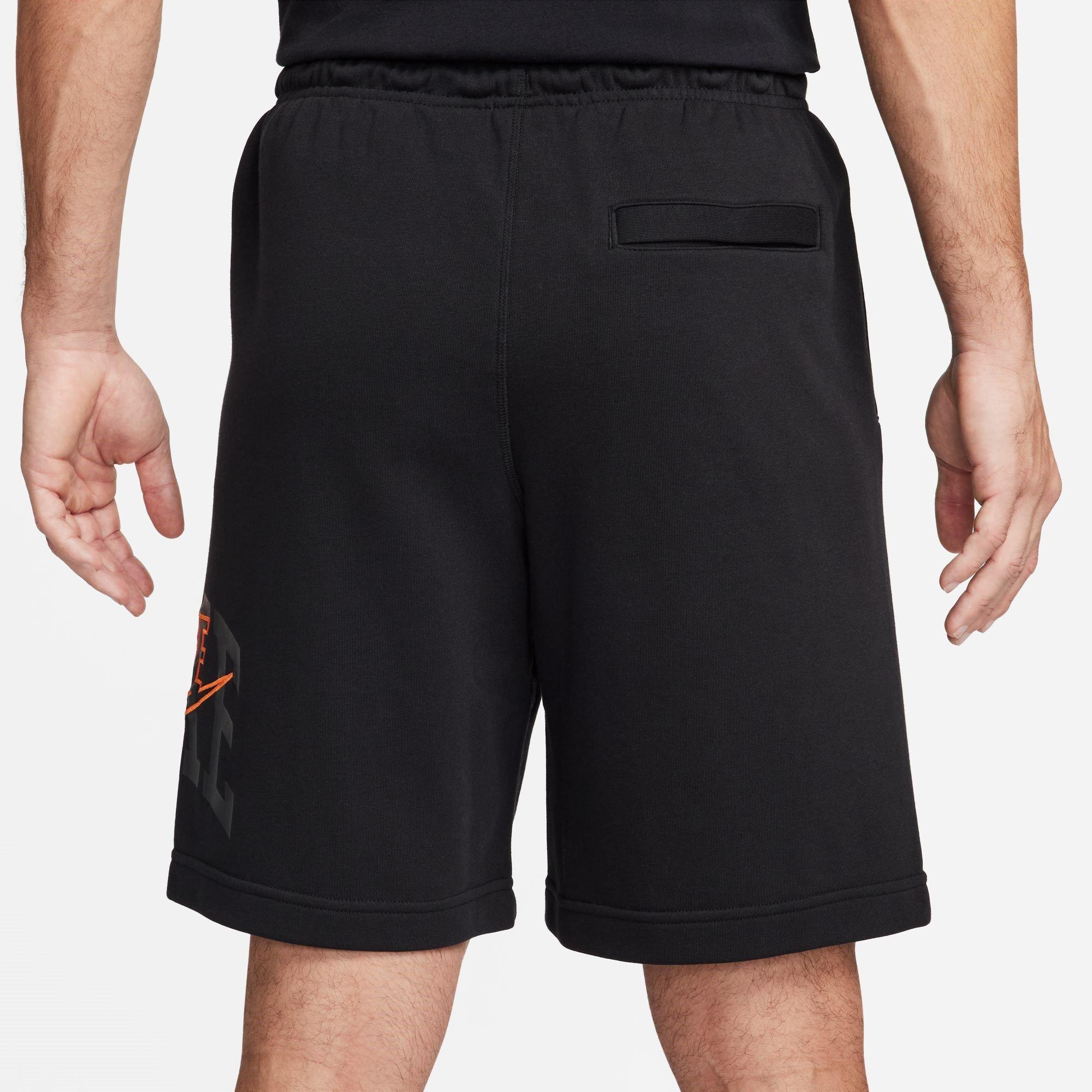 Schwarz/Orange - Nike - Club Fleece Men's Shorts - 2