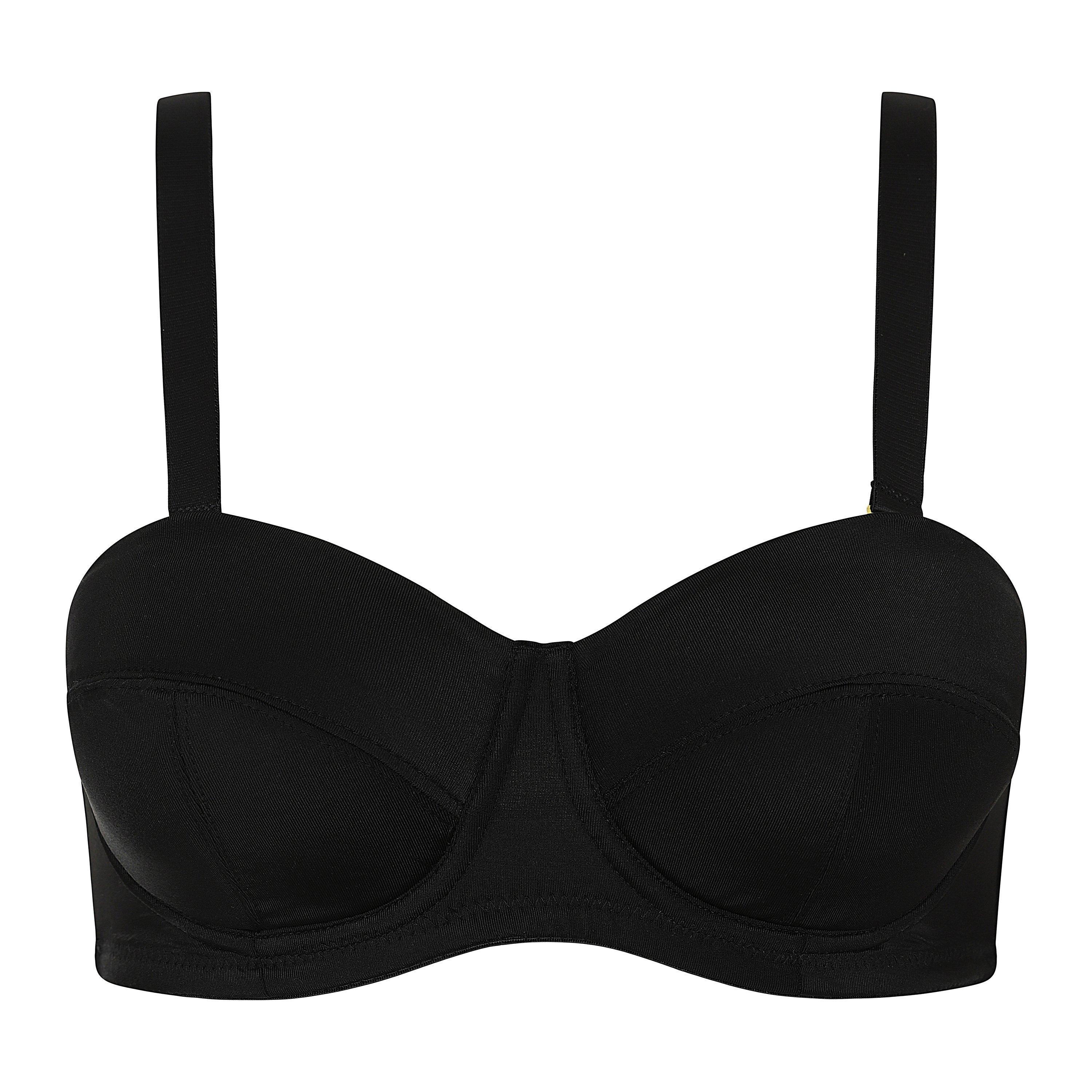 Black - Be You - Padded Microfibre Bra - 1