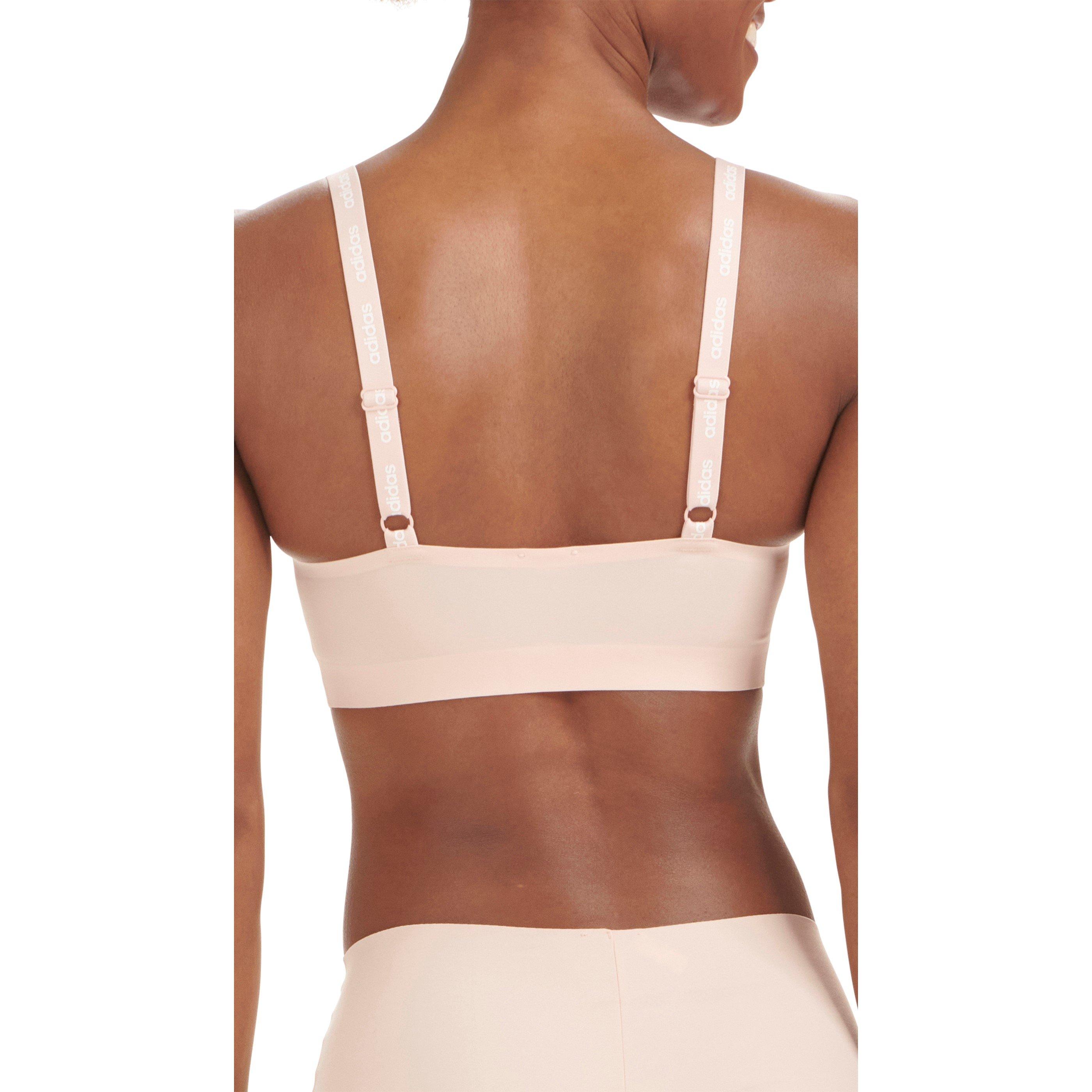Peach Whip - adidas - Active Micro Flex Scoop Lounge Bra - 3
