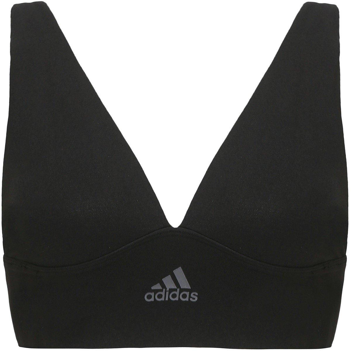 Preto - adidas - Sport Active Seamless Micro Stretch Long Line Plunge Bra - 1