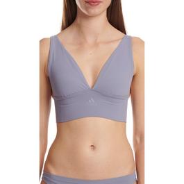 adidas Active Seamless Micro Stretch Long Line Plunge Bra