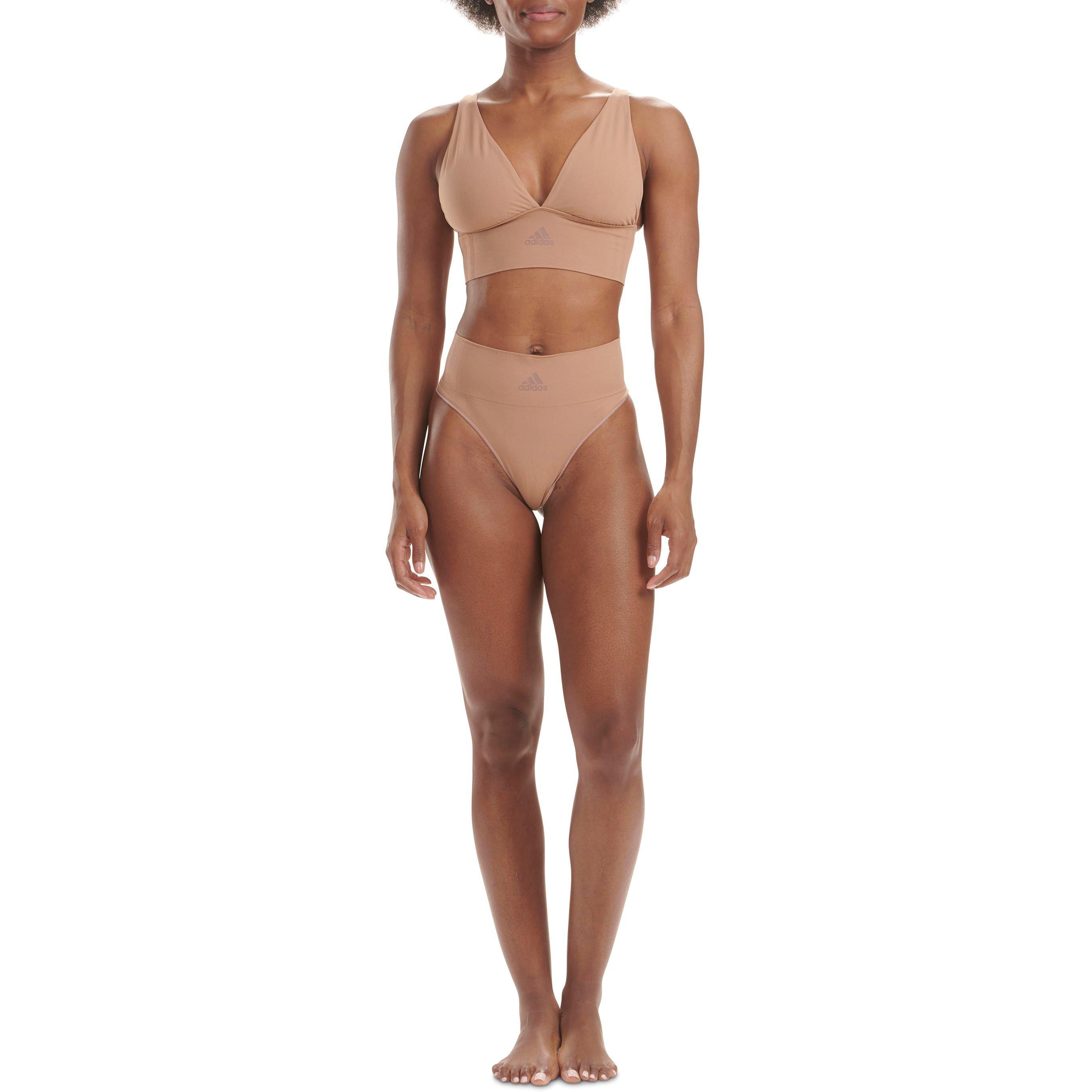 Beaver Fur - adidas - Sport Active Seamless Micro Stretch Long Line Plunge Bra - 2