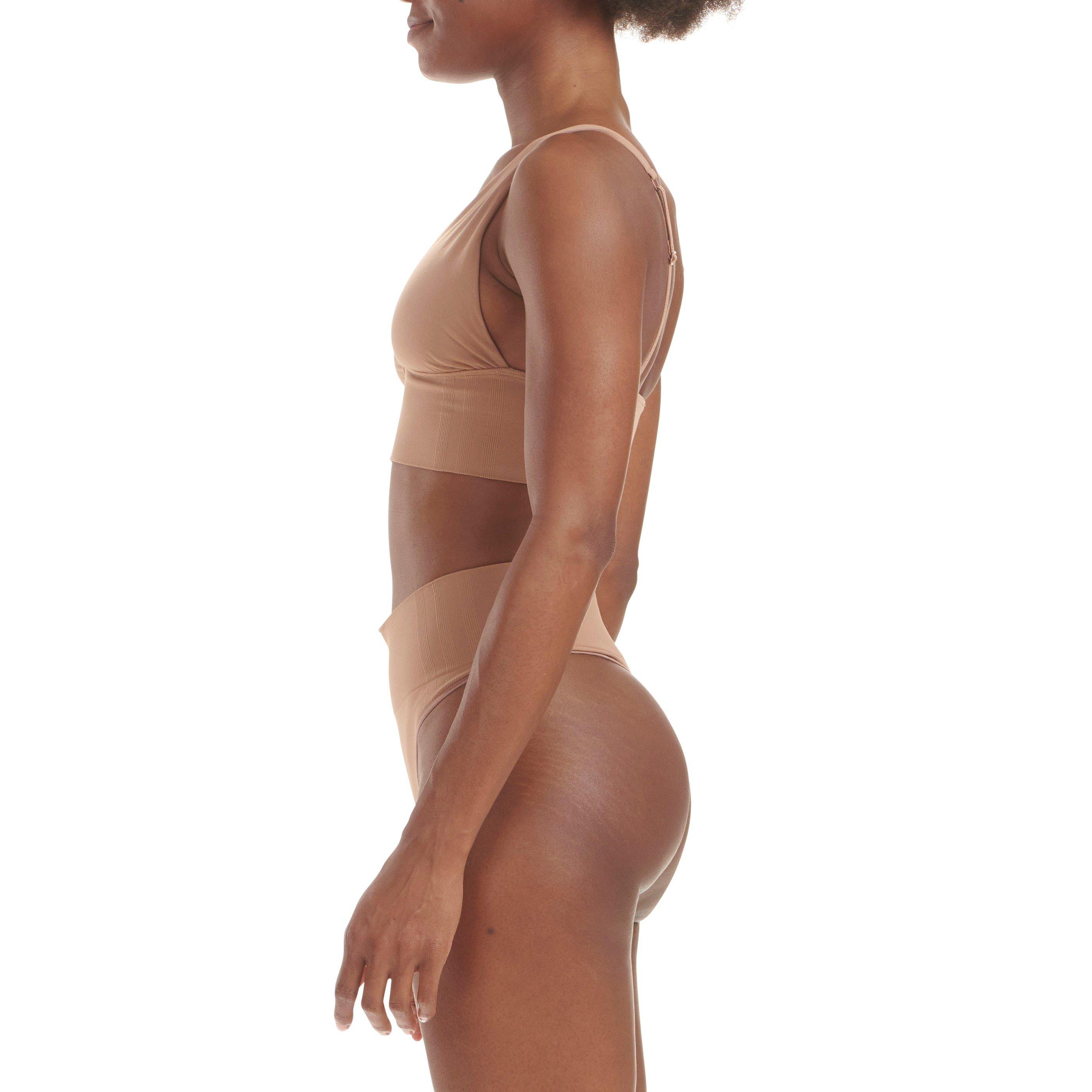 Beaver Fur - adidas - Sport Active Seamless Micro Stretch Long Line Plunge Bra - 3