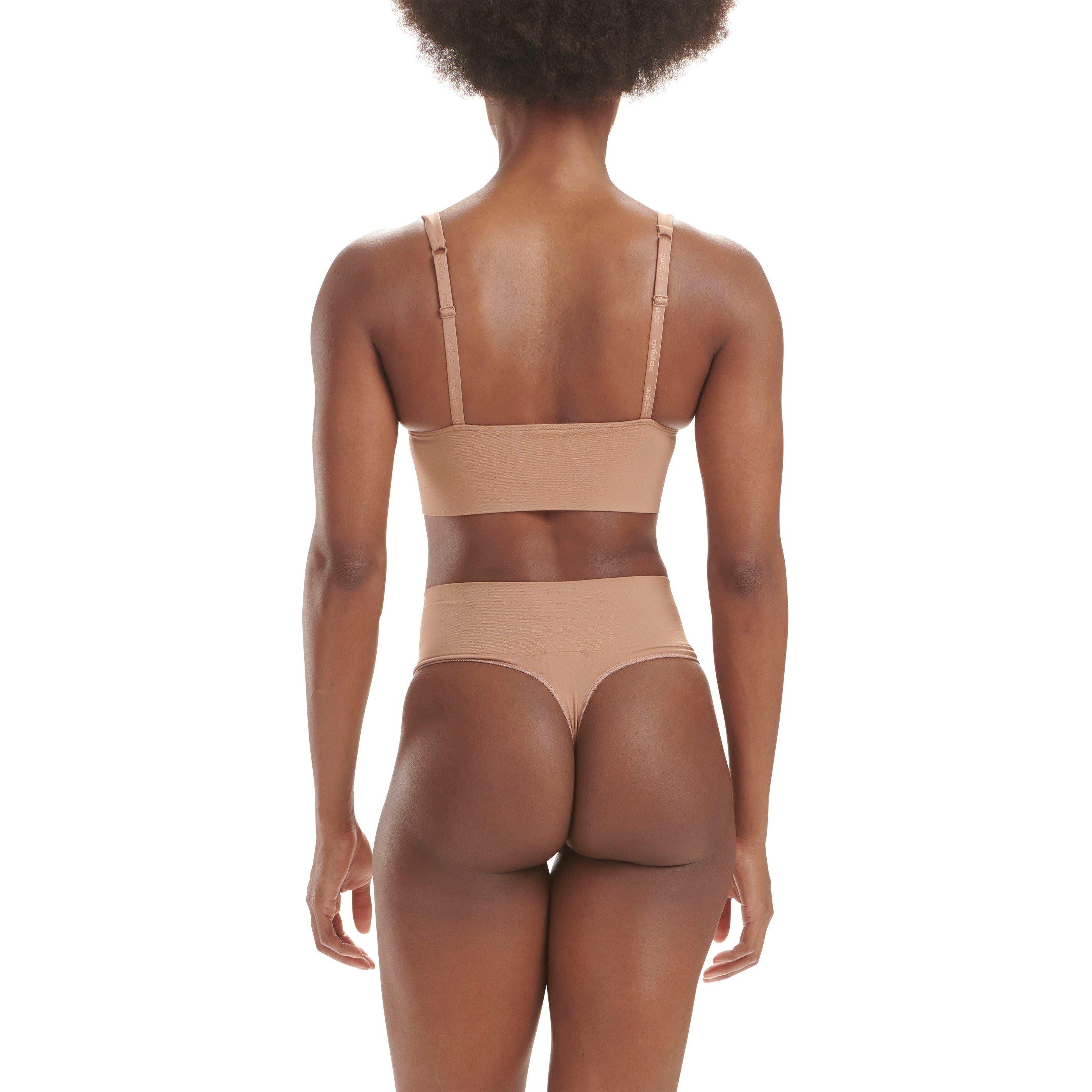 Beaver Fur - adidas - Sport Active Seamless Micro Stretch Long Line Plunge Bra - 5