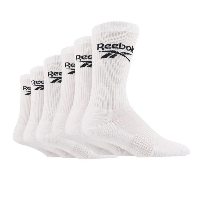 Blanc - Reebok - 6 Pair Sports Crew Socks - 1