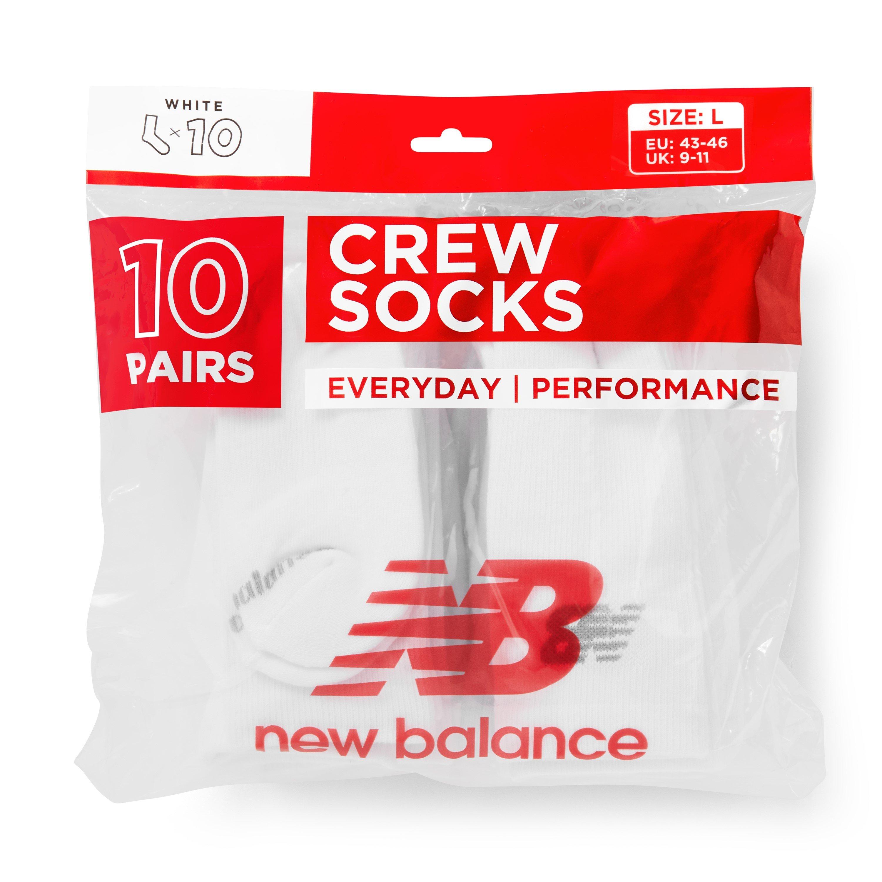 Branco - New Balance - NB 10 Pack Cushioned Crew Socks - 2