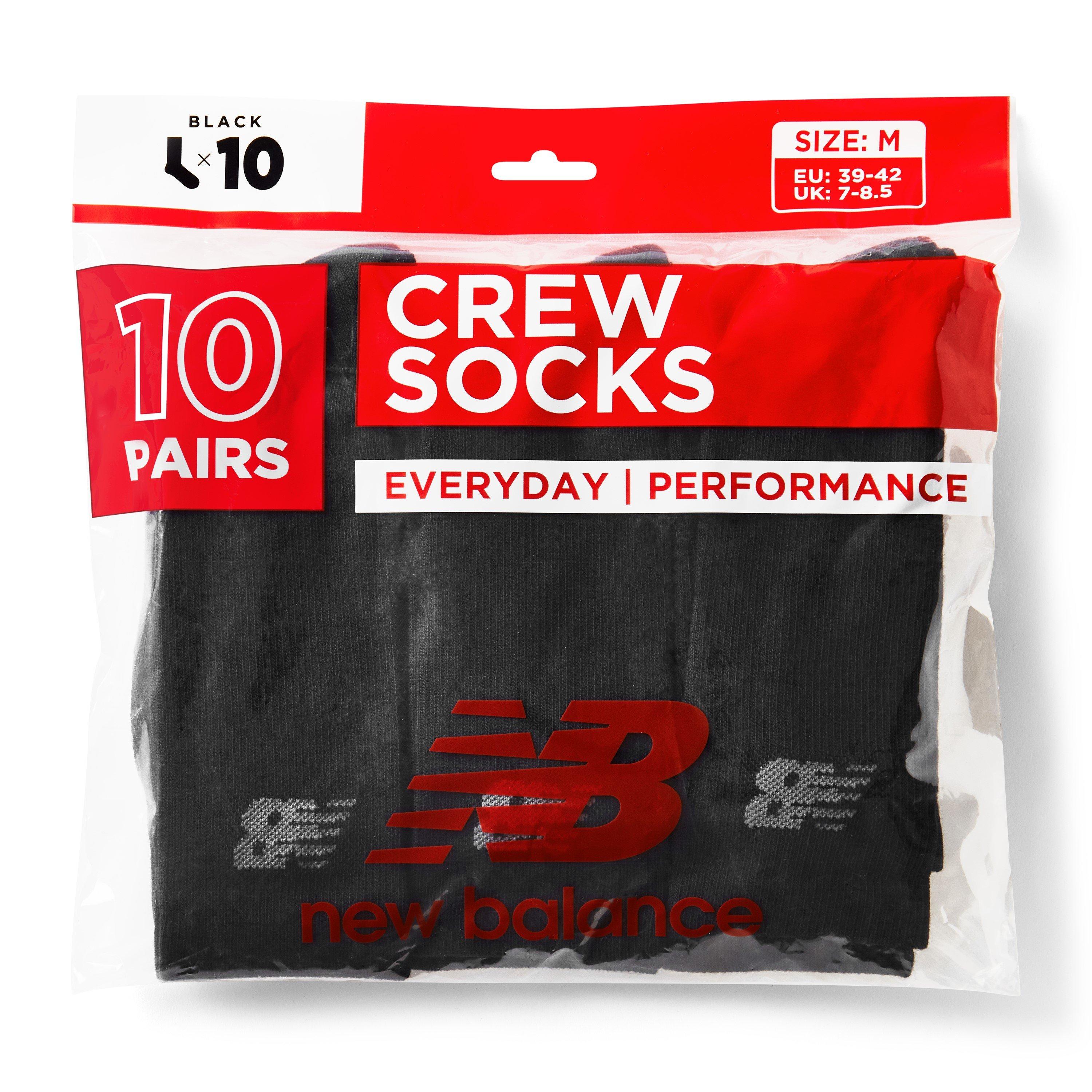 Crna - New Balance - Blend Cushioned 10 Pack Crew Socks - 3